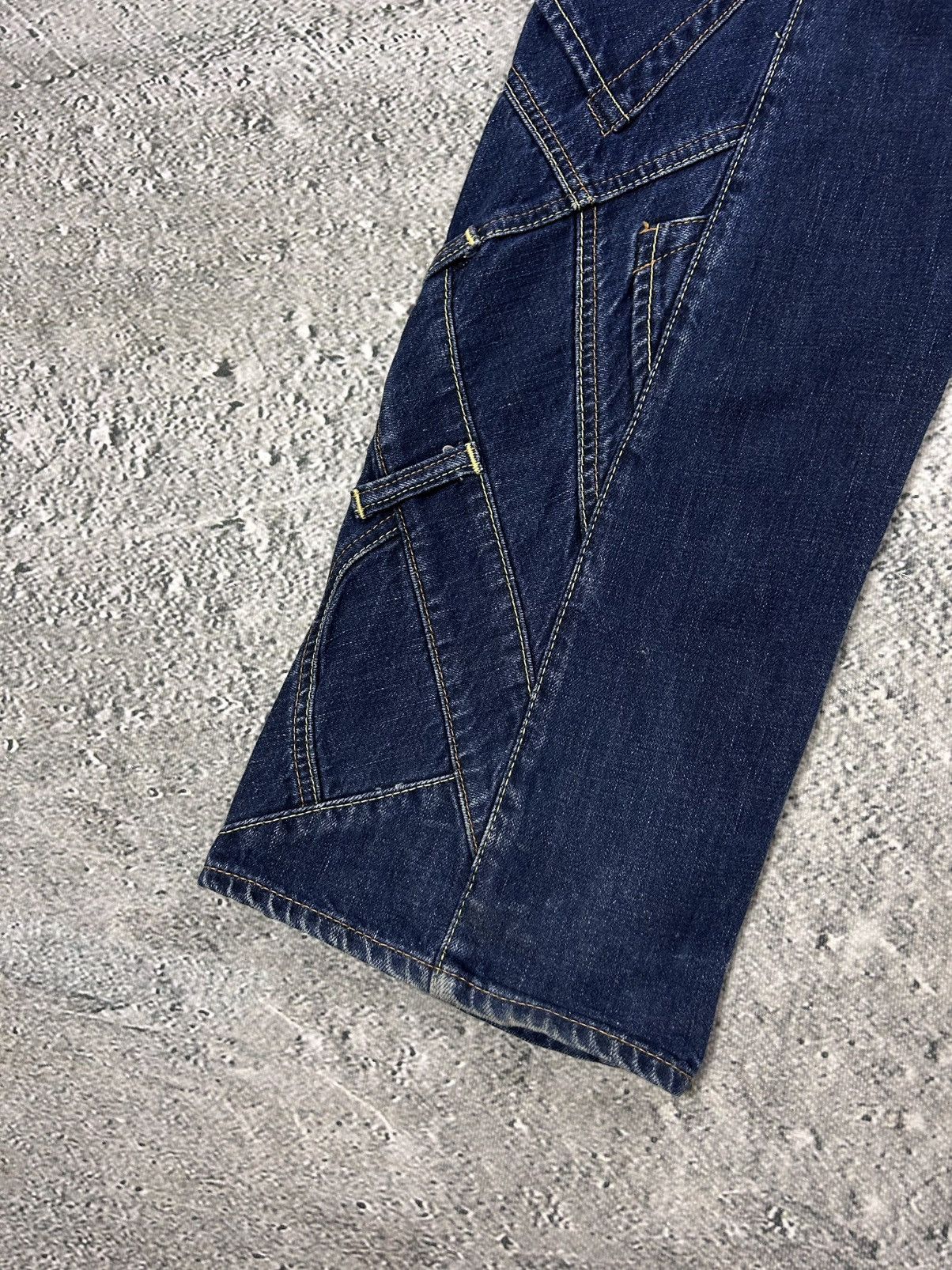 Evisu Evisu EU ED jeans vintage denim pants patchwork navy Y2K Size US 30 / EU 46 - 5 Thumbnail