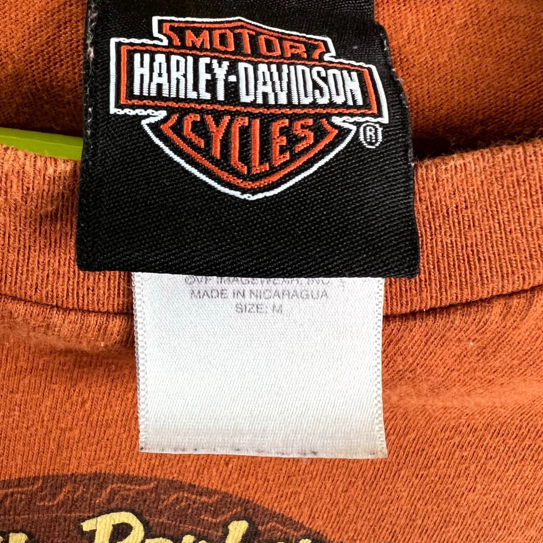 Harley Davidson Harley-Davidson Athens OH T Shirt Womens L Brown Graphic Tee Short Sleeve Regular Fit Crew Neck Size L / US 10 / IT 46 - 4 Thumbnail