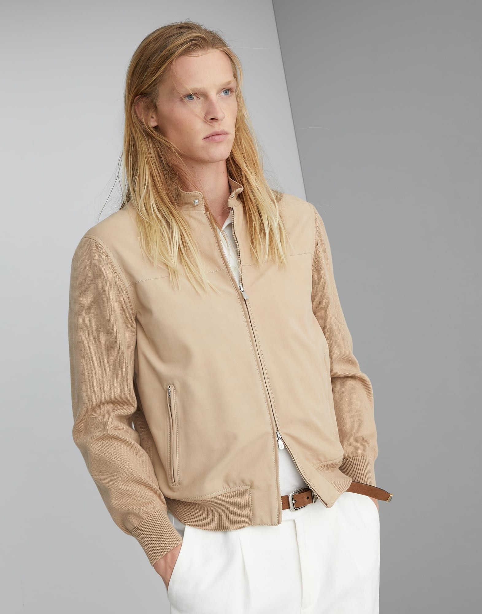 Leather Jacket in Medium Brown