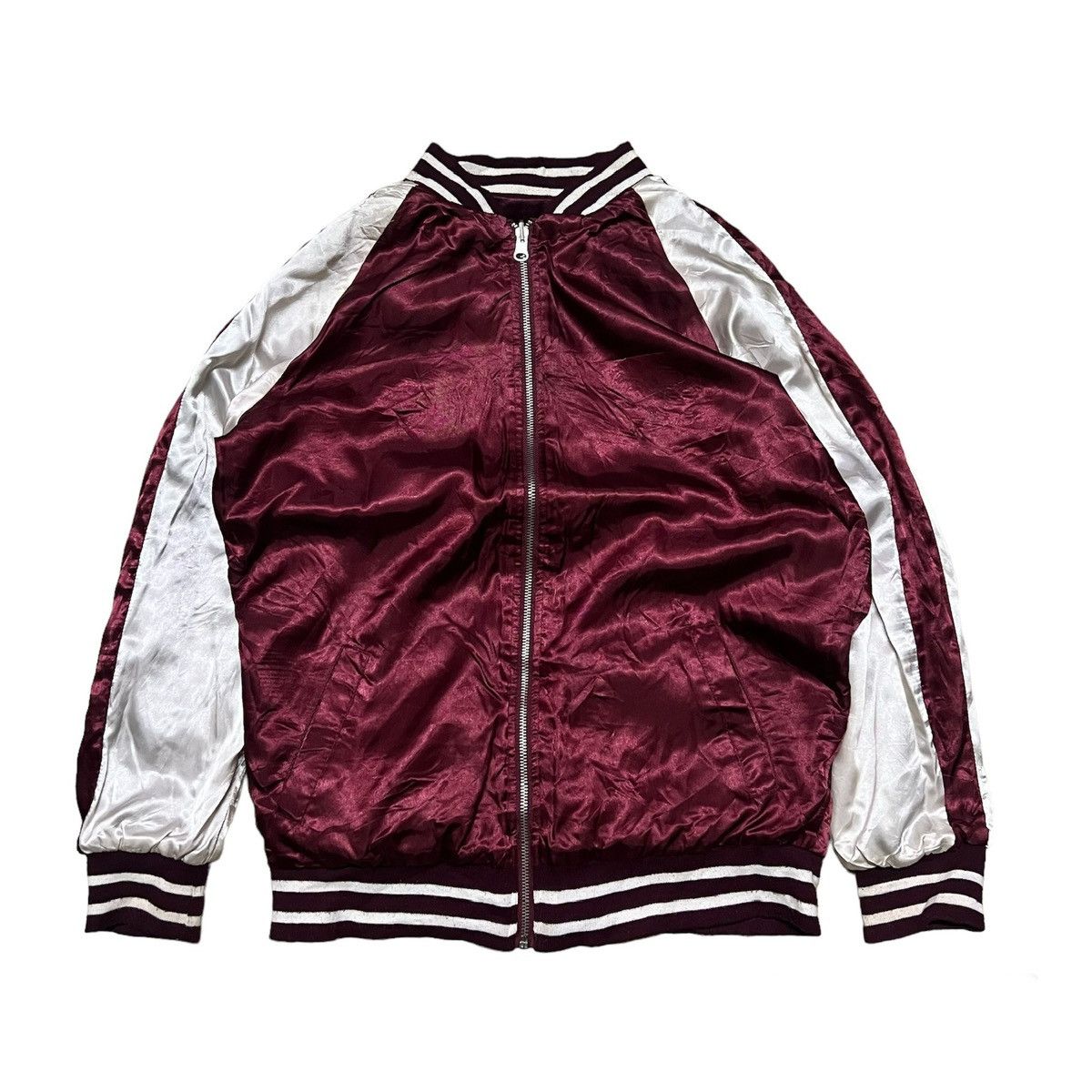Japanese Brand Sukajan Reversible Bomber Jacket Size US S / EU 44-46 / 1 - 2 Thumbnail
