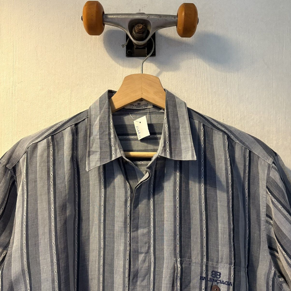 Balenciaga Balenciaga Linen BB Logo Button Ups Size US M / EU 48-50 / 2 - 2 Thumbnail