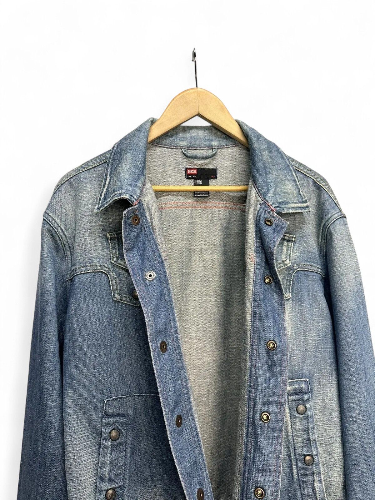 14th Addiction Diesel Denim Oversized Jacket Vintage Y2K Streetwear Style Size US M / EU 48-50 / 2 - 8 Thumbnail
