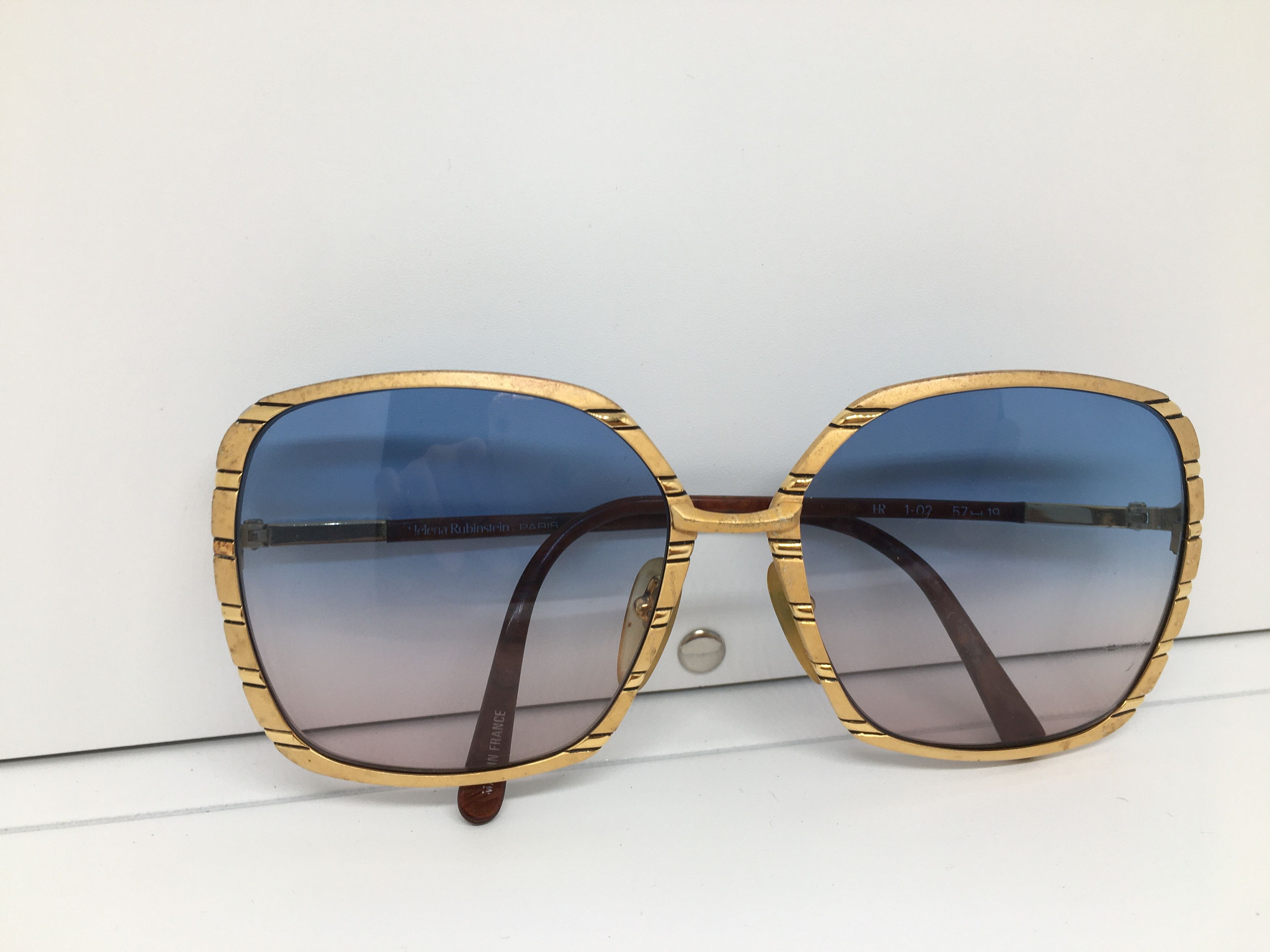Vintage Vintage HELENA RUBINSTEIN HR 1-02 Diva Sunglasses France Size ONE SIZE - 9 Thumbnail