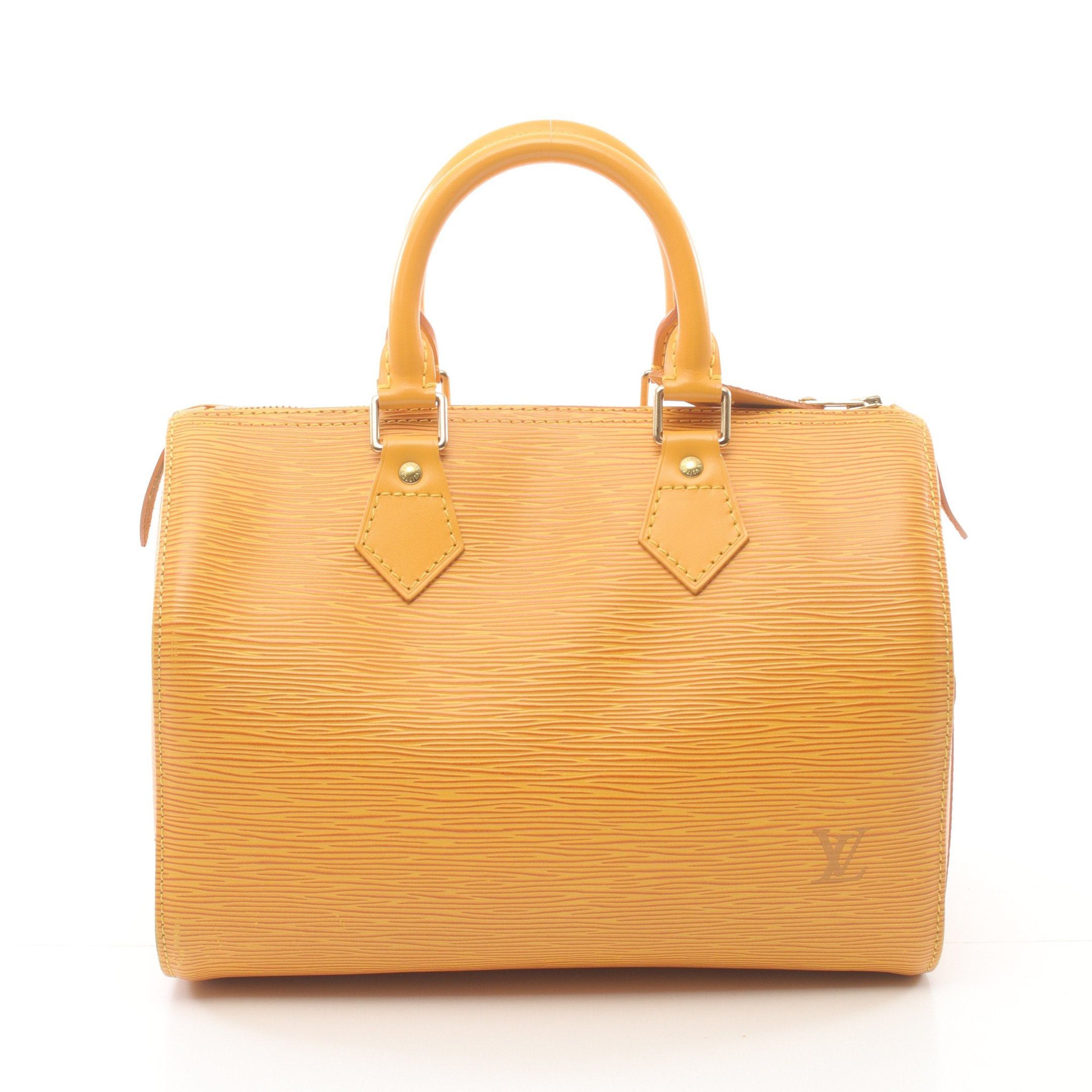 Louis Vuitton Louis Vuitton Speedy 25 Epi Tassi Yellow Handbag Leather Size ONE SIZE - 1 Thumbnail