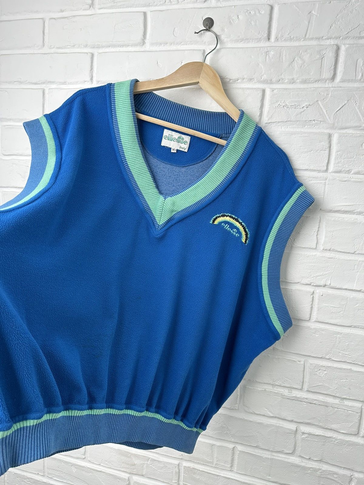 Ellesse Vintage ELLESSE Fleece Vest Sweatshirt size XL Size US XL / EU 56 / 4 - 3 Thumbnail