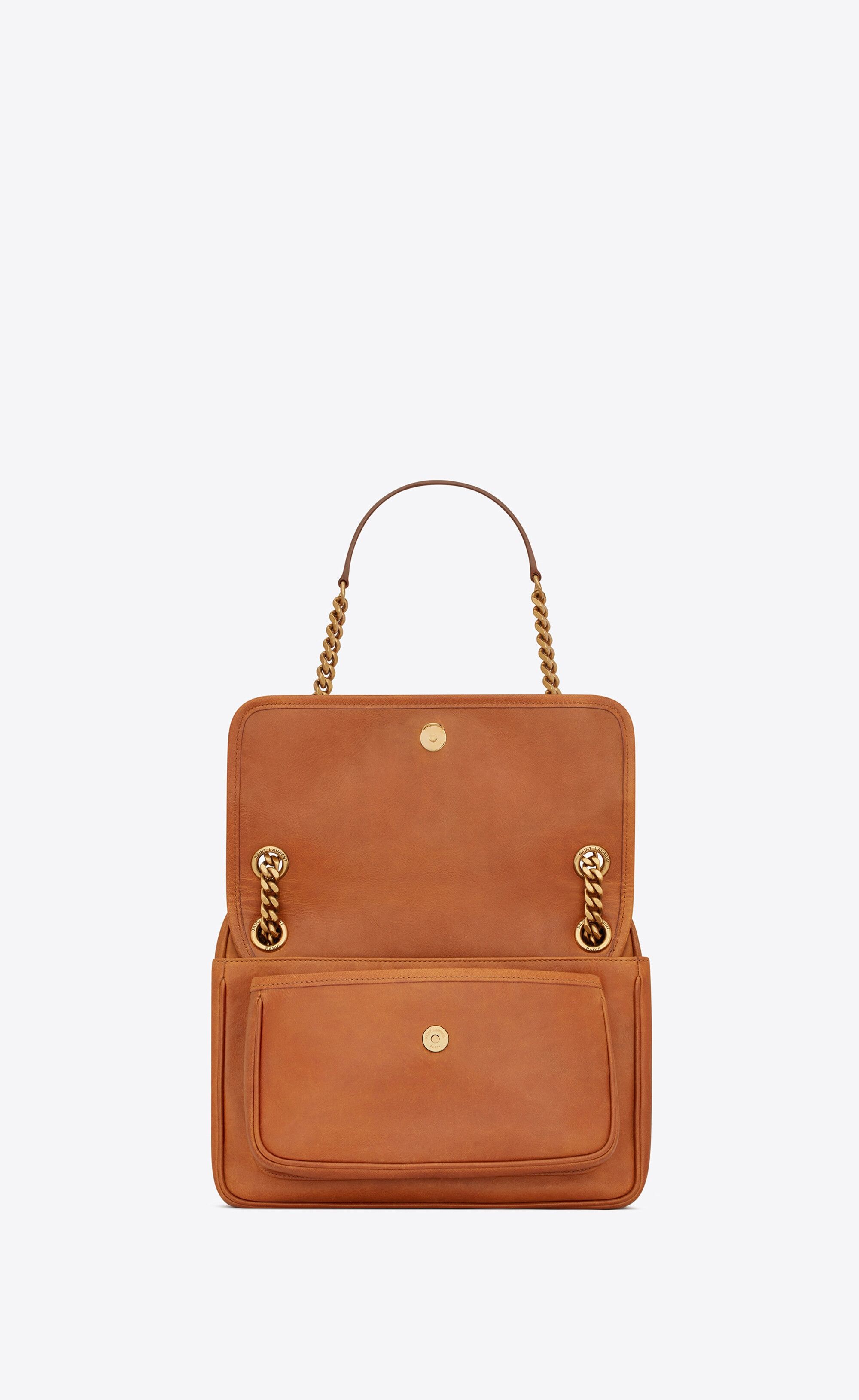 Saint Laurent Paris o1s1wg110924 Size: OS / Niki Camera Bag Smooth Leather Brown Size ONE SIZE - 4 Thumbnail