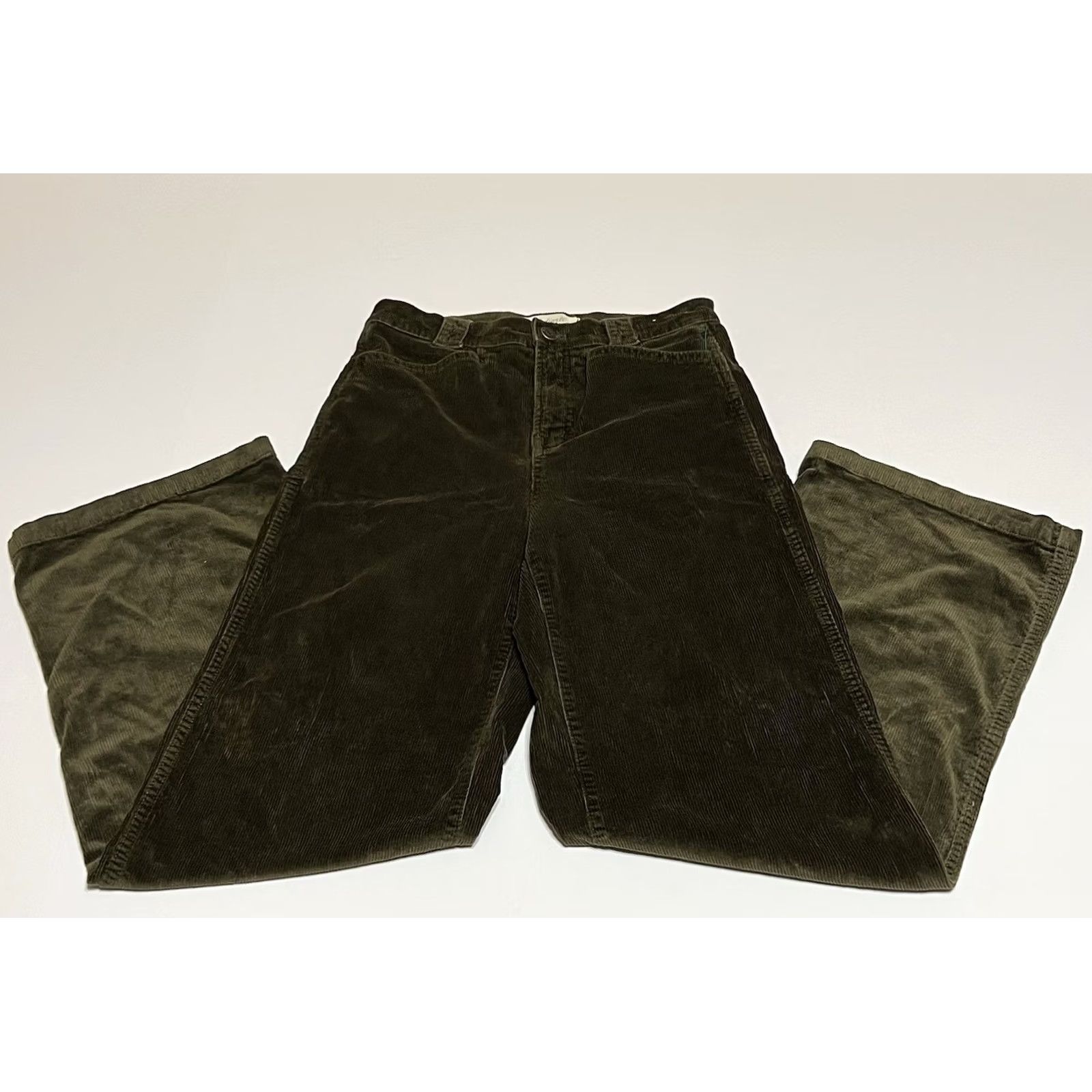 Madewell Madewell Emmett Wide Leg Corduroy Pants Women’s Size 25x28 Brown Size 42" / US 20 - 2 Thumbnail