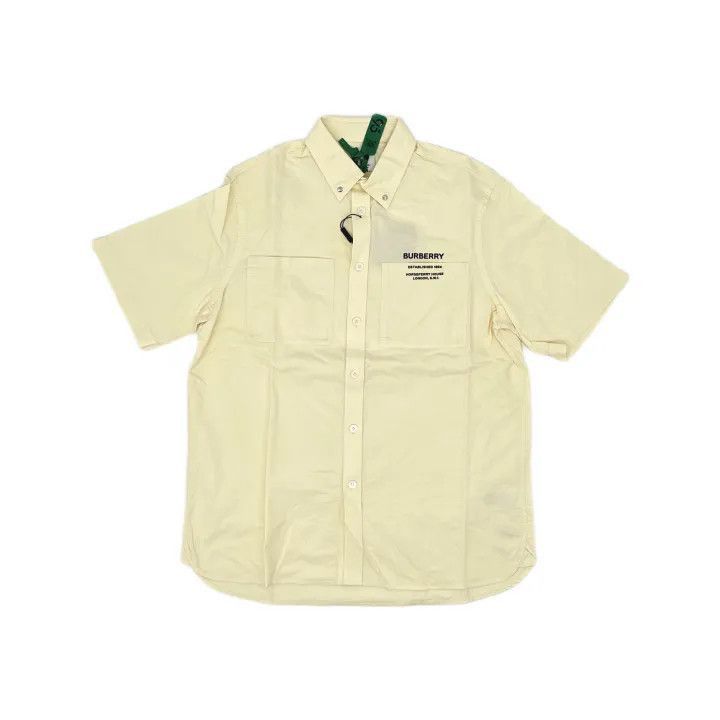 Burberry Burberry Burberry Letter Print Short Sleeve Shirt-2507 Size US M / EU 48-50 / 2 - 2 Thumbnail