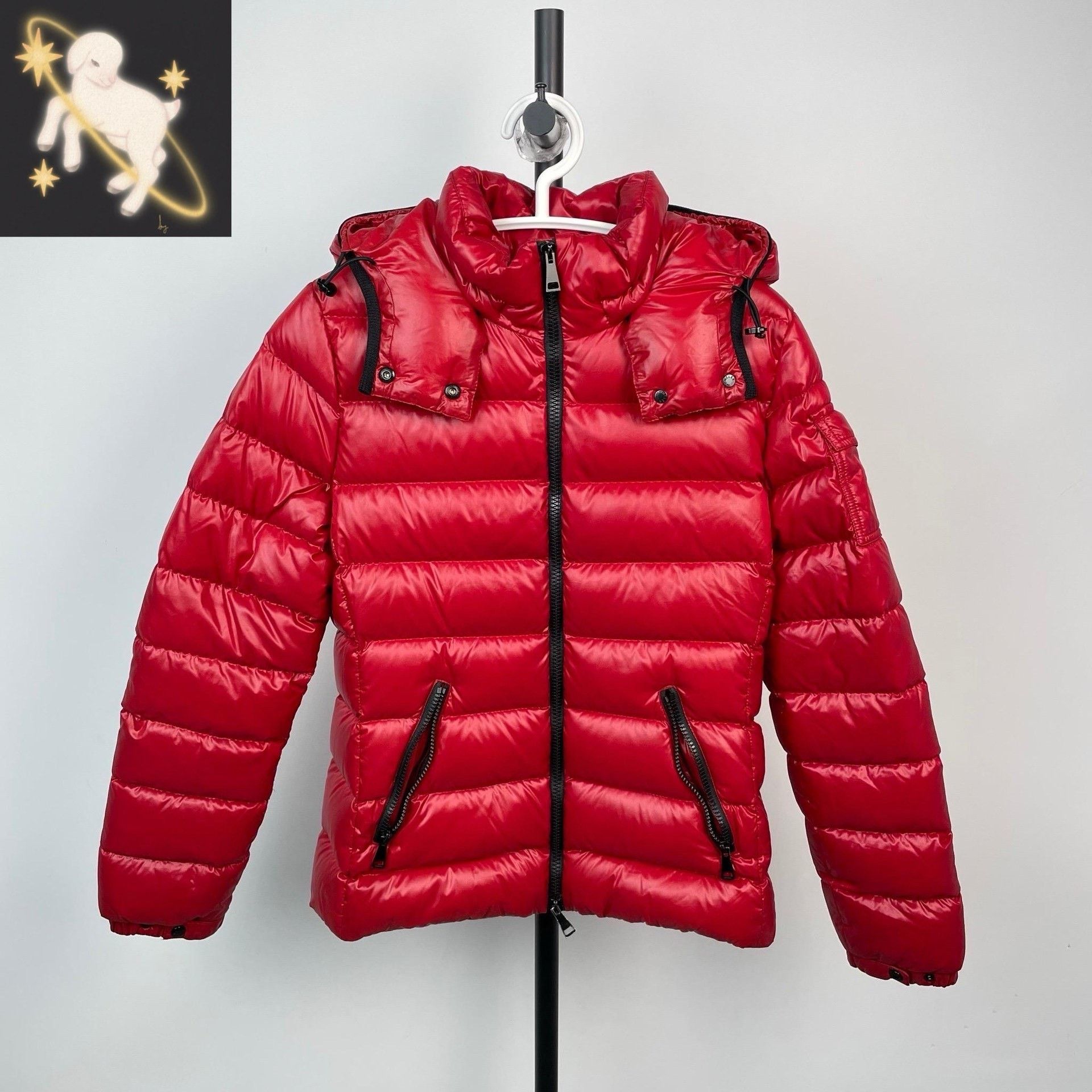 Moncler Moncler Red Heavy Coat 36 Men Size US S / EU 44-46 / 1 - 1 Thumbnail