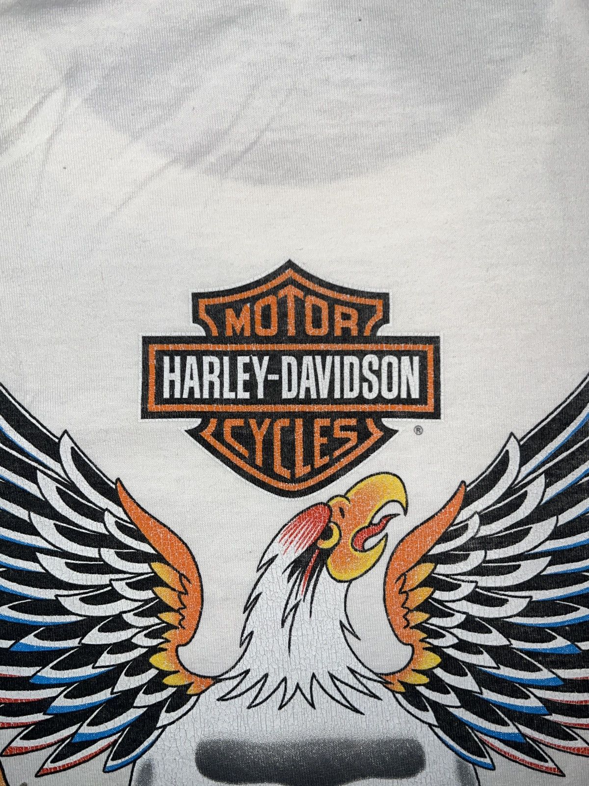Harley Davidson Harley-Davidson Skull and Eagle Graphic T-Shirt Size US XL / EU 56 / 4 - 8 Thumbnail