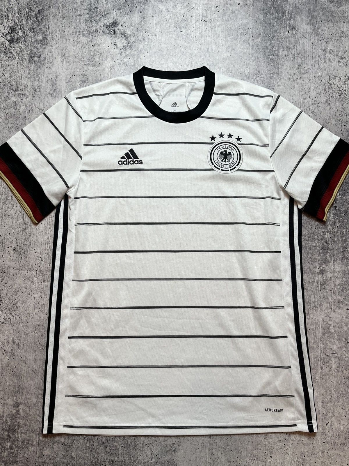 Adidas GERMANY 2020 2021 HOME SOCCER JERSEY ADIDAS EH6105 SZ L Size US L / EU 52-54 / 3 - 1 Thumbnail