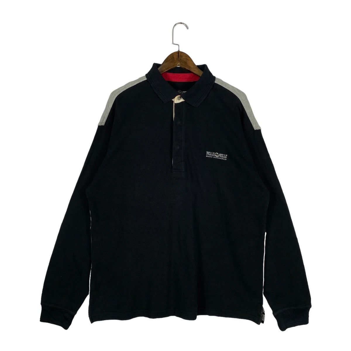 Marc Buchanan × Pelle Pelle × Vintage Vintage Pelle Pelle Marc Buchanan Rugby Polo Shirt Size US L / EU 52-54 / 3 - 6 Thumbnail