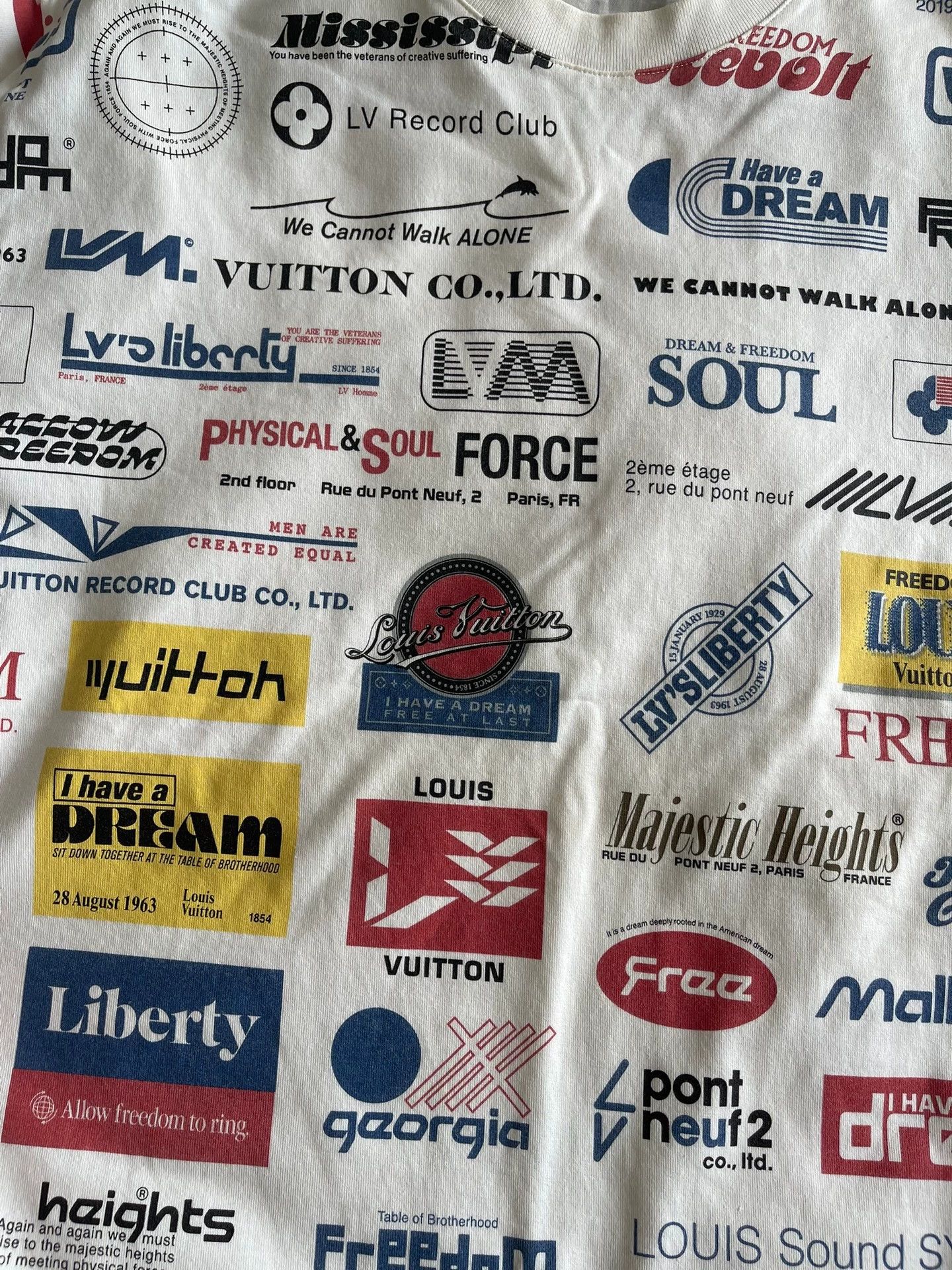 Louis Vuitton Louis Vuitton Graffiti Full Print Cotton Stiff Tee S Size US S / EU 44-46 / 1 - 4 Thumbnail
