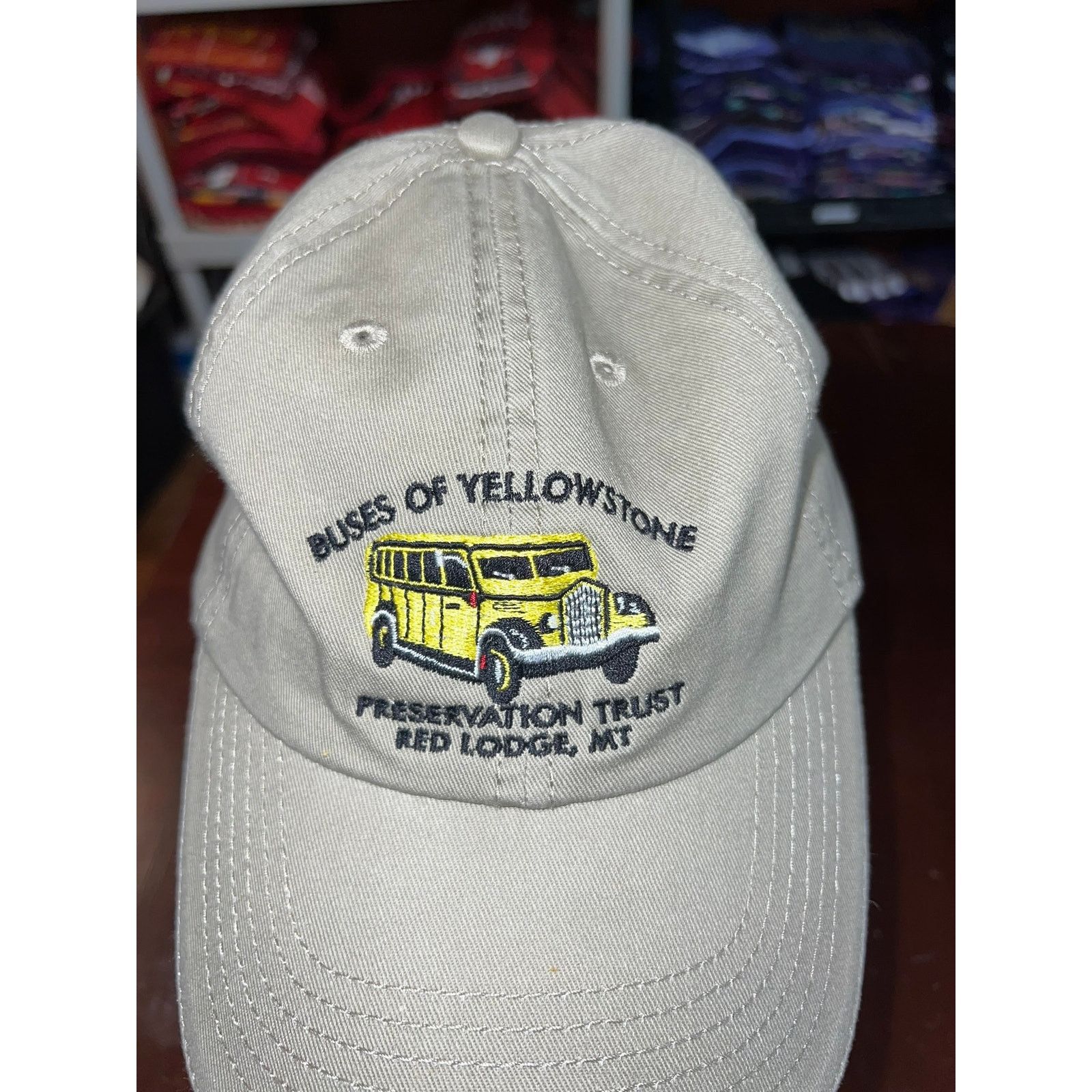 Vintage Vintage School Bus Hat Buses Of Yellowstone Red Lodge Cap Size ONE SIZE - 2 Thumbnail