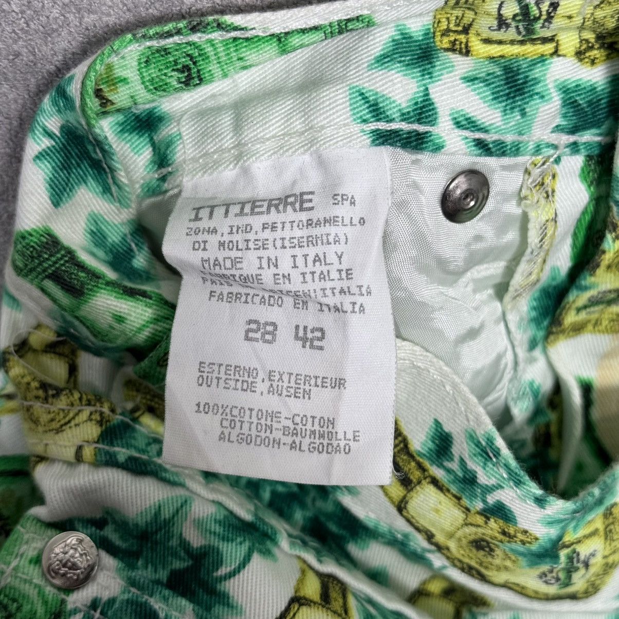 Versace × Versace Jeans Couture With Tag 1990s Versace Jeans Couture Perfume Bottle Print Size 28" / US 6 / IT 42 - 19 Thumbnail