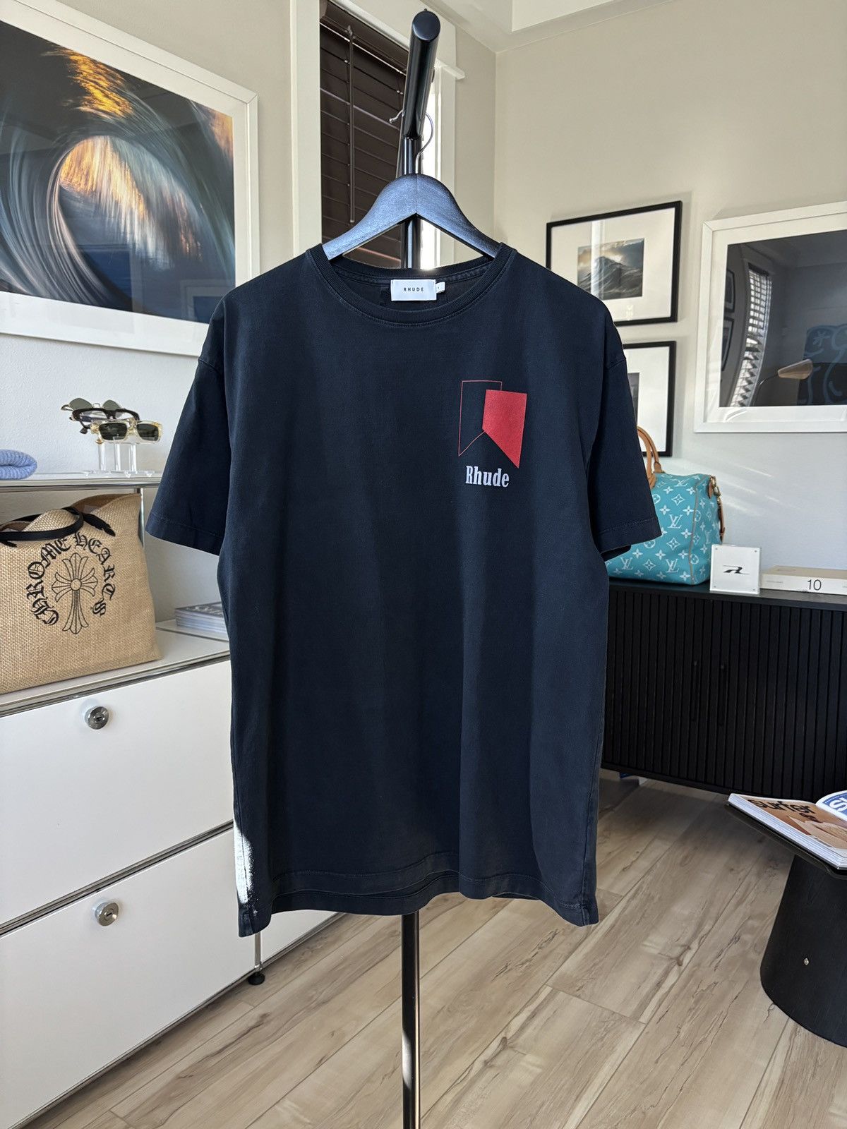 Rhude RHUDE SPEED MARK LOGO TEE Size US S / EU 44-46 / 1 - 2 Thumbnail
