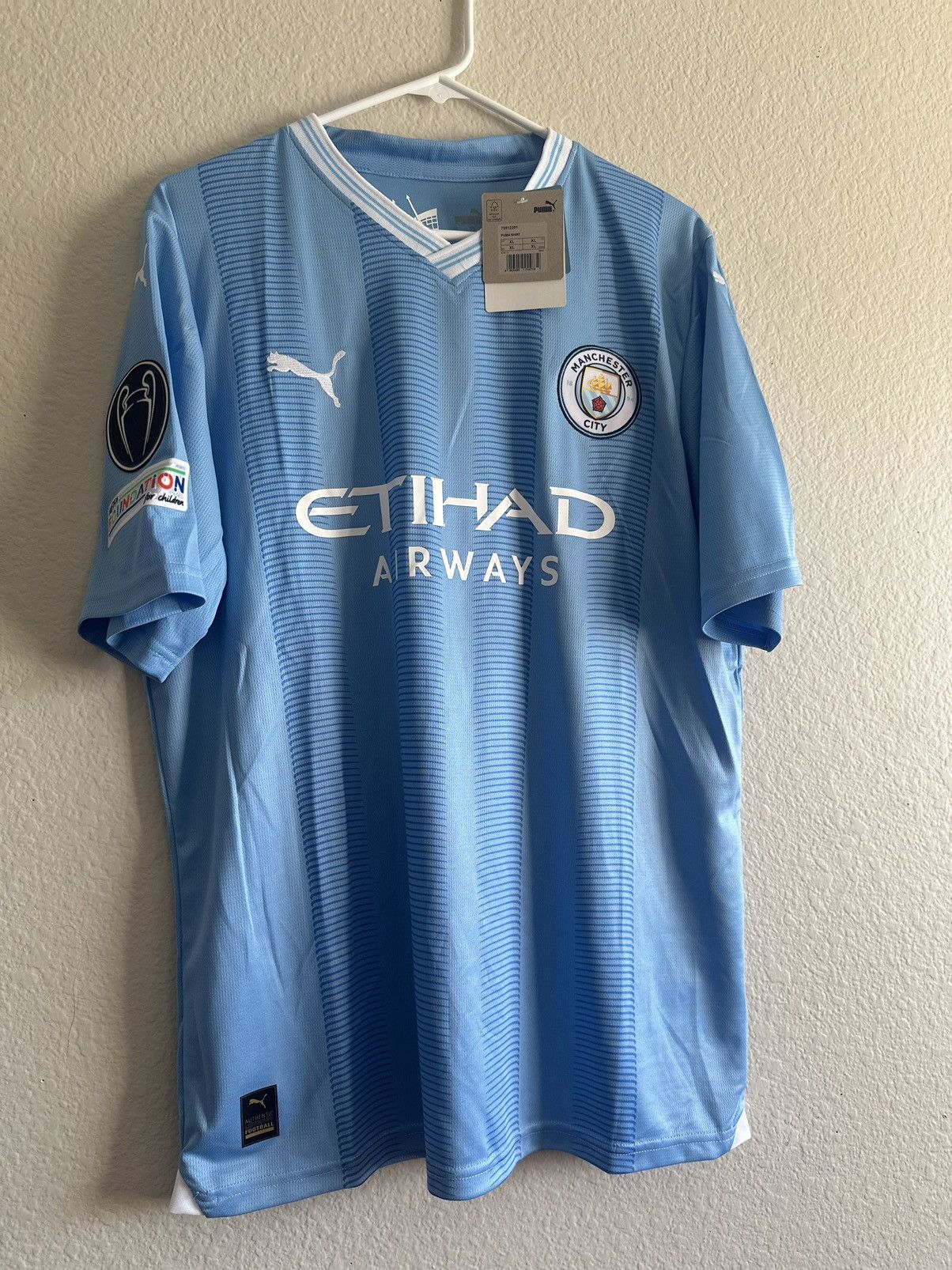 Puma Manchester City 23/24 Erling Haaland Home Kit | Grailed