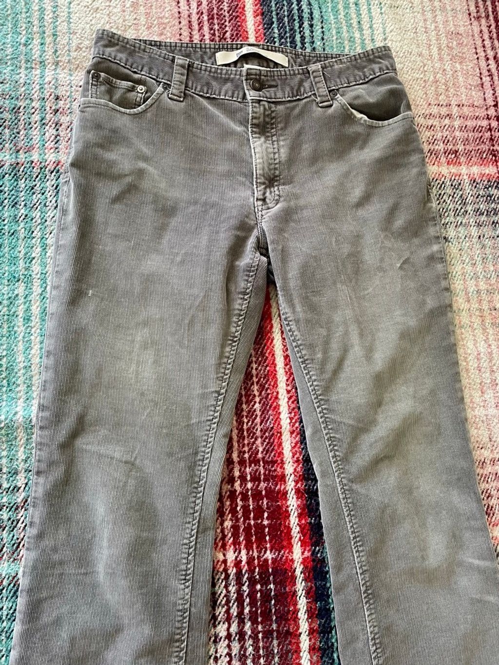Gap 90s Gap Faded Gray Bootcut Corduroy Pants 31x29.5 Size 31" - 2 Thumbnail