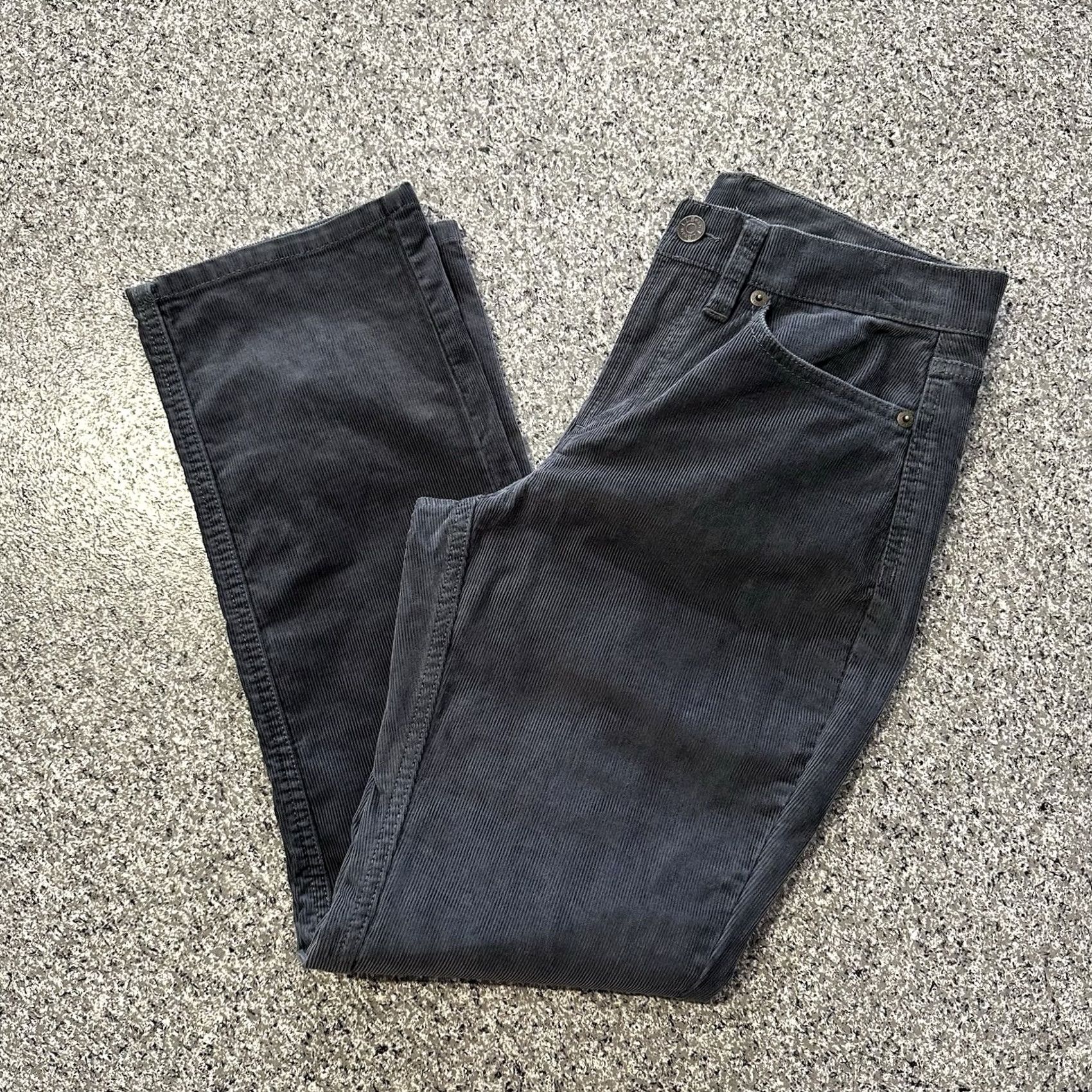 Vintage L.L. Bean Pants Womens 6P 28x27 Corduroy Straight Leg Mid Rise BeanFlex Stretch Pants Clothing Womens 6P Gray Corduroy Straight Rise 28x27 Stretch Size 28" / US 6 / IT 42 - 2 Thumbnail