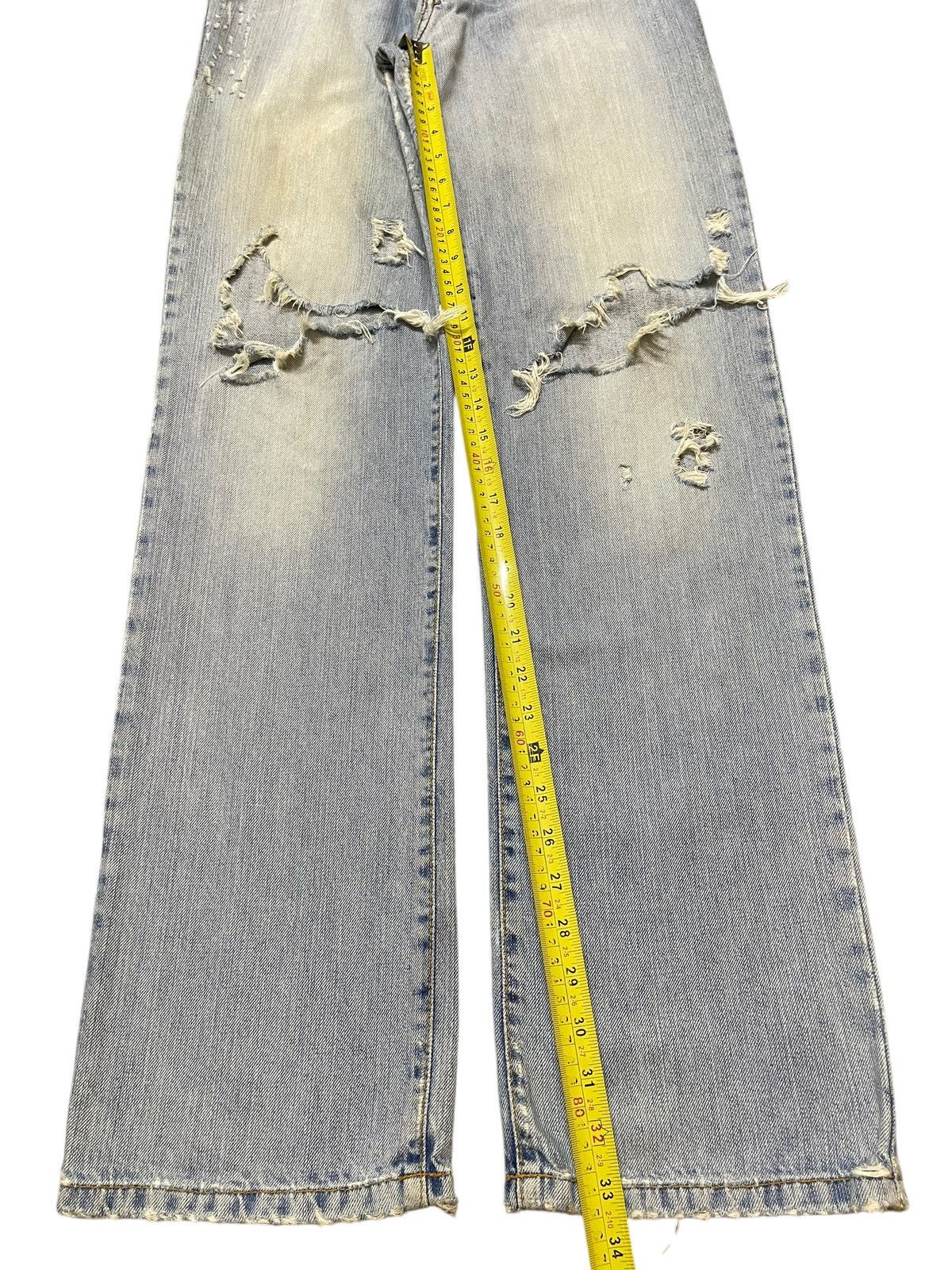 Dolce & Gabbana Vintage Dolce Gabbana Mud Faded Wash Distressed Loose Jeans Size US 31 - 15 Thumbnail