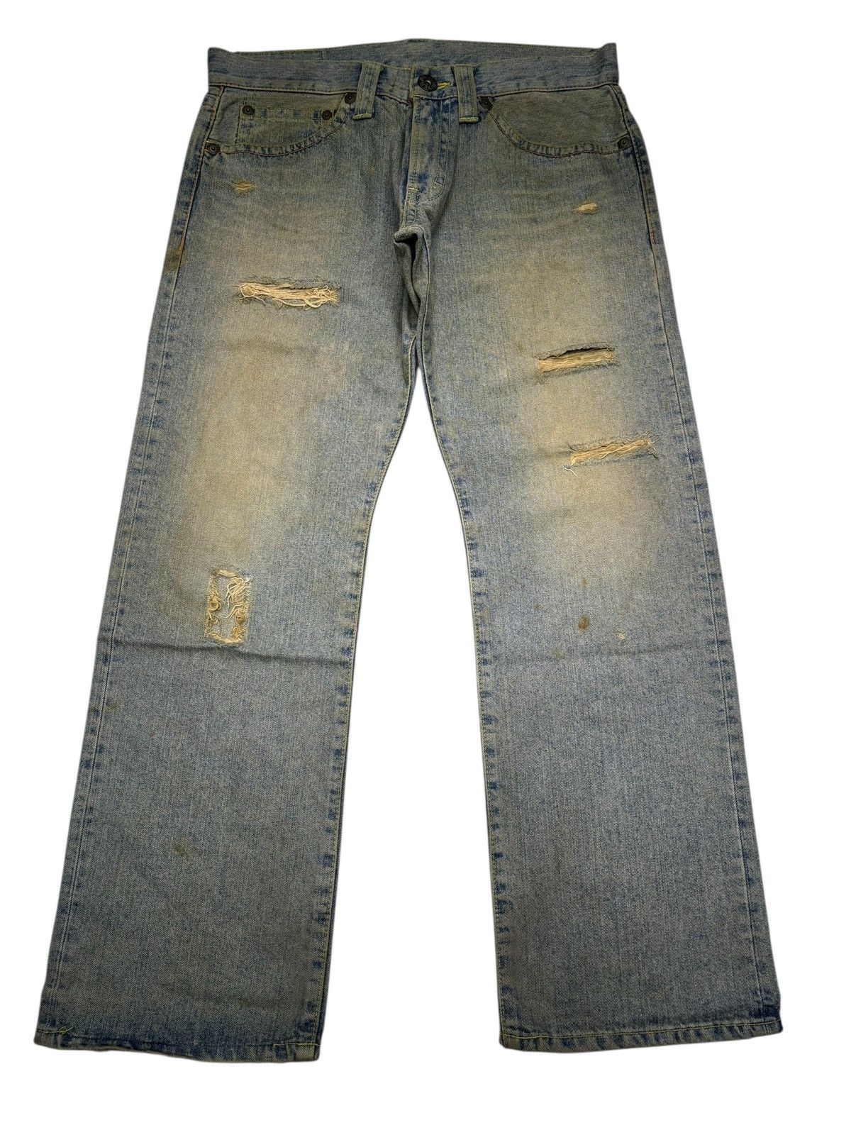 Acne Studios COCOLULU THRASHED BAGGY RUSTY DISTRESS DENIM JEANS Size US 34 / EU 50 - 9 Thumbnail