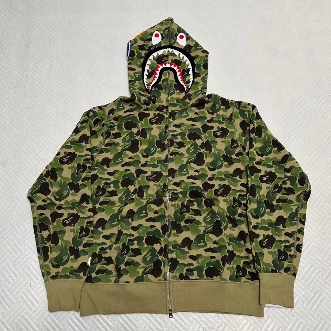 Bape ABC CAMO SHARK FULL ZIP HOODIE Size US L / EU 52-54 / 3 - 1 Thumbnail
