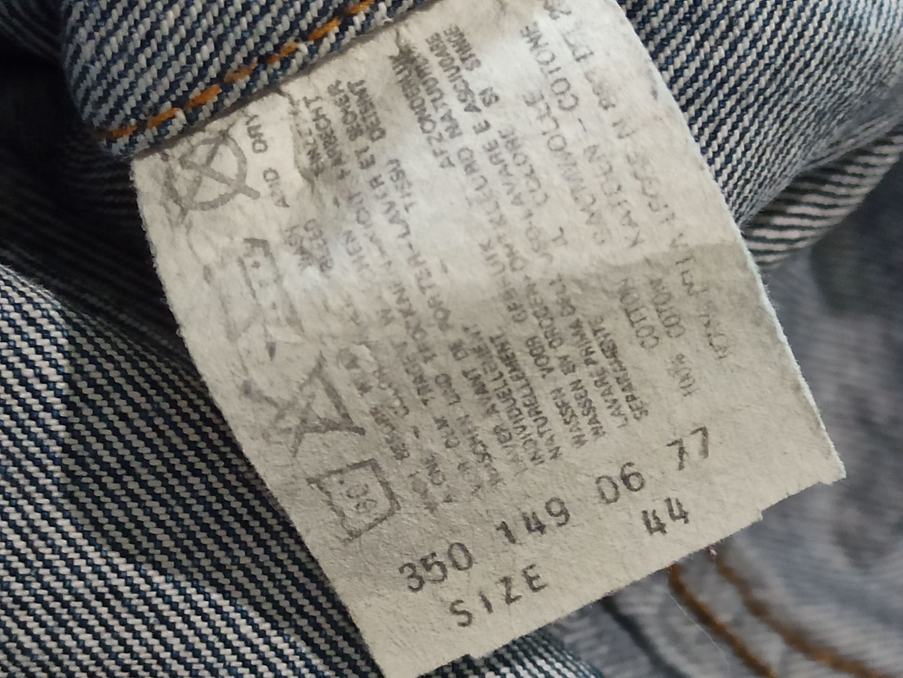Levi's Rare 1977 Levi's 70577 Orange Tab Denim Jacket Boxy Size US L / EU 52-54 / 3 - 3 Thumbnail