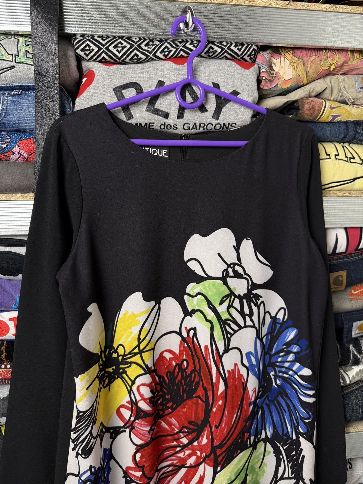Boutique Moschino Boutique Moschino Dress Flowers All over print Size L / US 10 / IT 46 - 3 Thumbnail