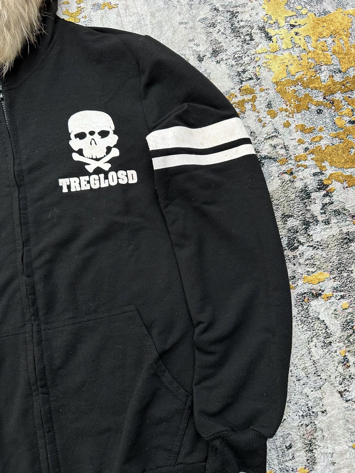 20471120 2000s DEPARTURE RSPIDLY SKULL NUMBER 7 FUR HOODIE LGB STYLE Size US M / EU 48-50 / 2 - 5 Thumbnail