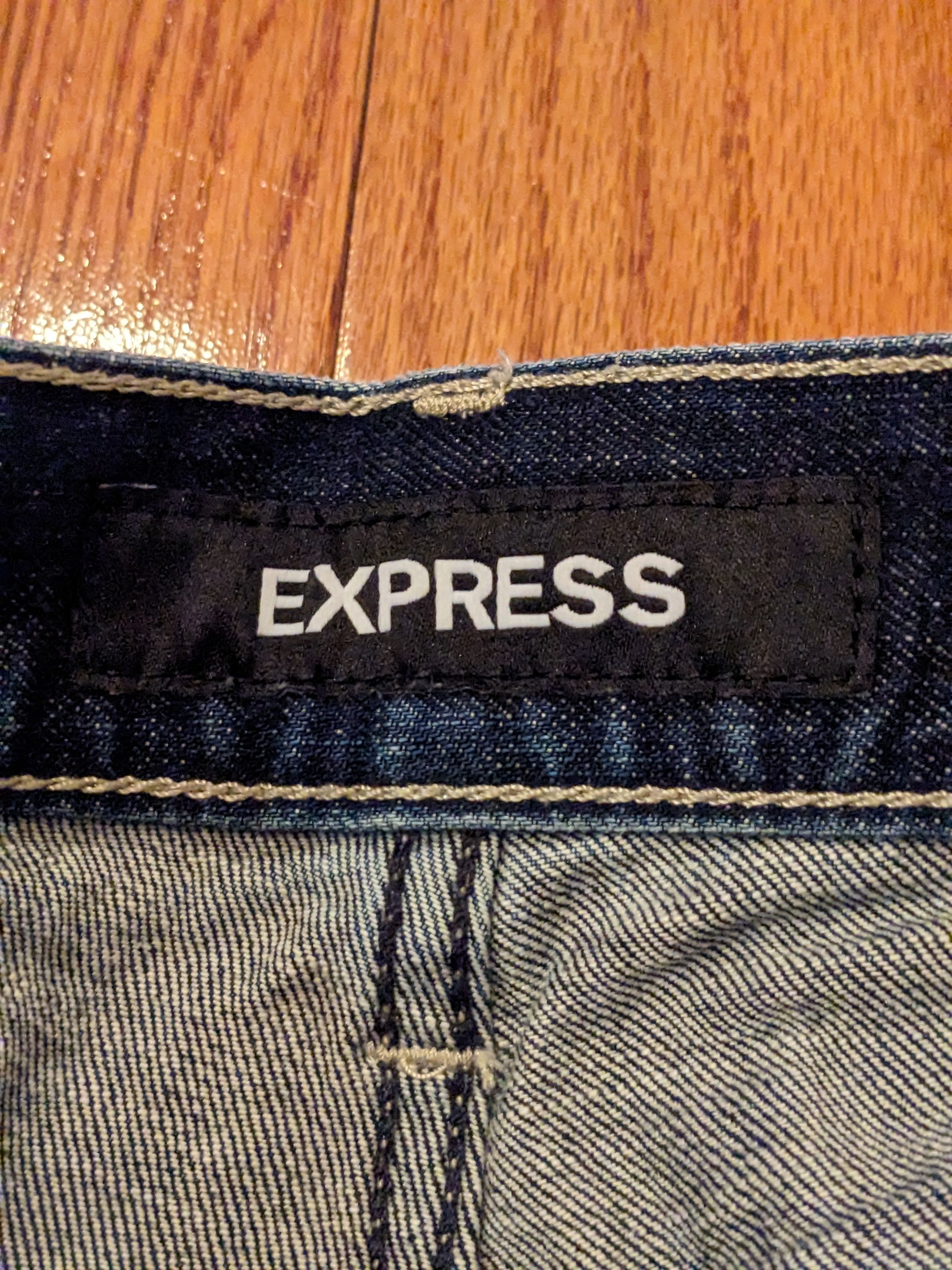 Designer × Express Express 32 x 30 Slim Stretch Denim Jeans Size US 32 / EU 48 - 4 Thumbnail
