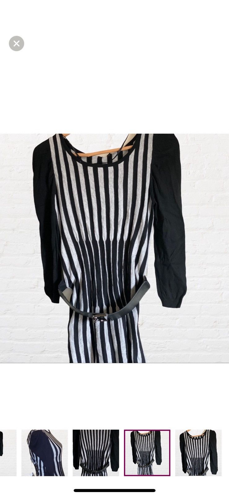 Other VERO MODA KNIT ABOVE KNEE DRESS WITH REMOVABLE BELT SIZE S Size S / US 4 / IT 40 - 6 Thumbnail