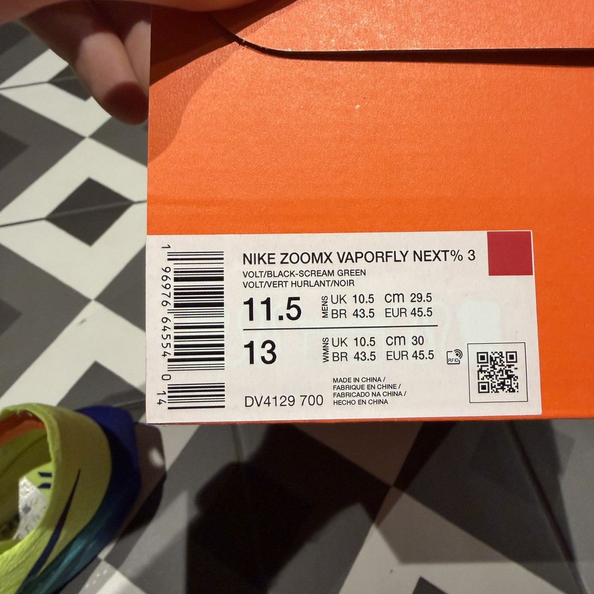 Nike Nike Vaporfly 3 Size US 11.5 / EU 44-45 - 9 Thumbnail