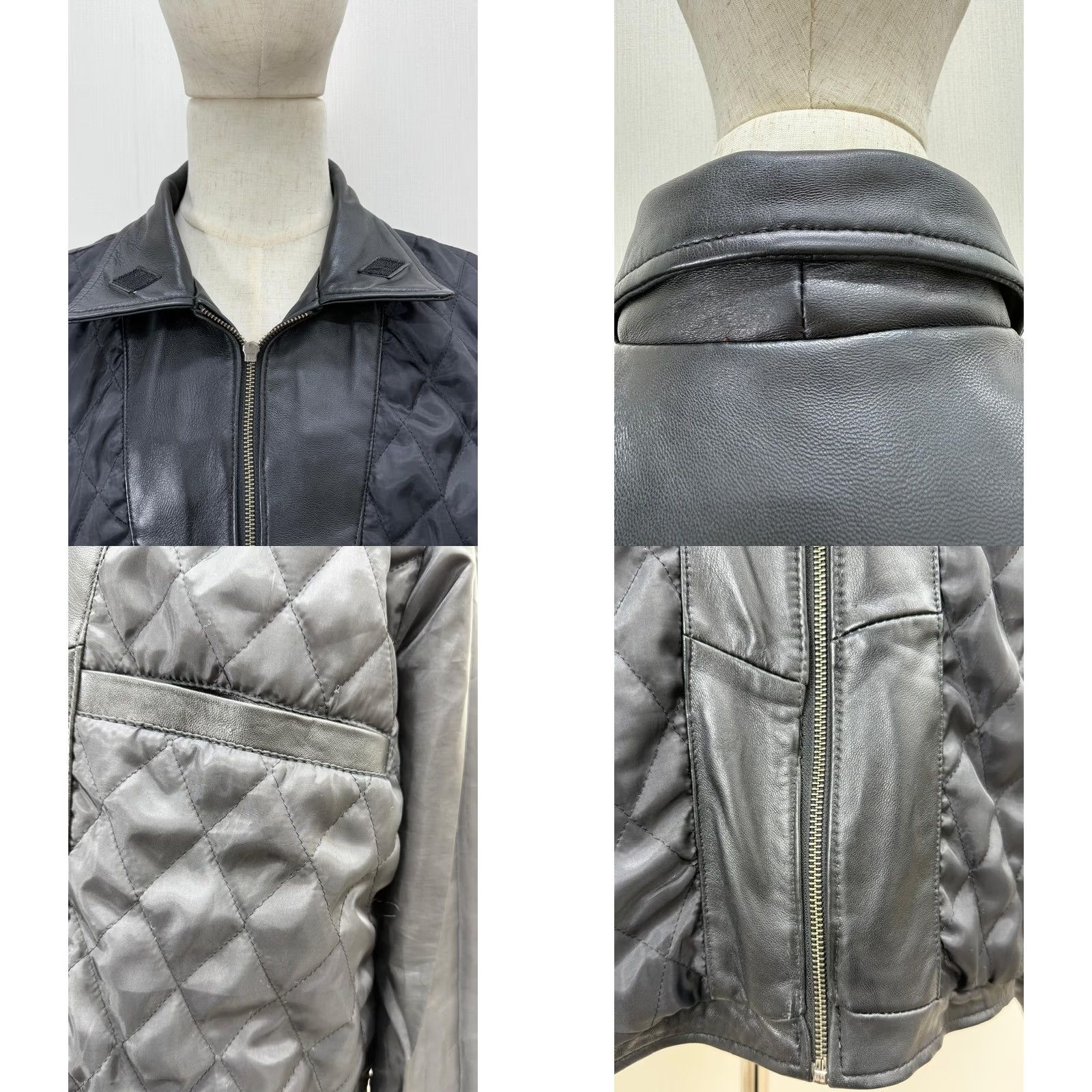 Vintage VINTAGE Men's Italian Sheepskin Genuine Leather Jacket Premium Black Coat M Black Leather Jacket Mens Regular XS? Size US M / EU 48-50 / 2 - 10 Thumbnail