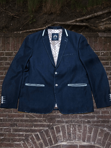 Vintage MARC DARCY TWEED MENS BLUE CASUAL BLAZER Size 48R - 1 Thumbnail