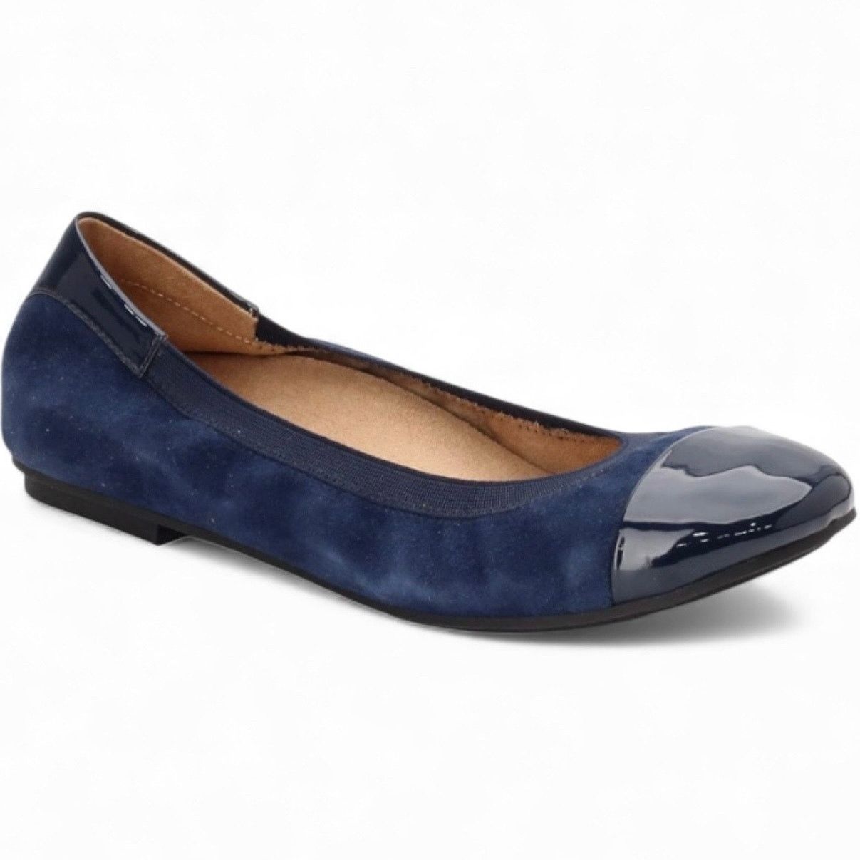 Vionic Vionic Spark Tiegan ballet flats blue suede, cap toe-size 6 Size US 6 / IT 36 - 1 Thumbnail