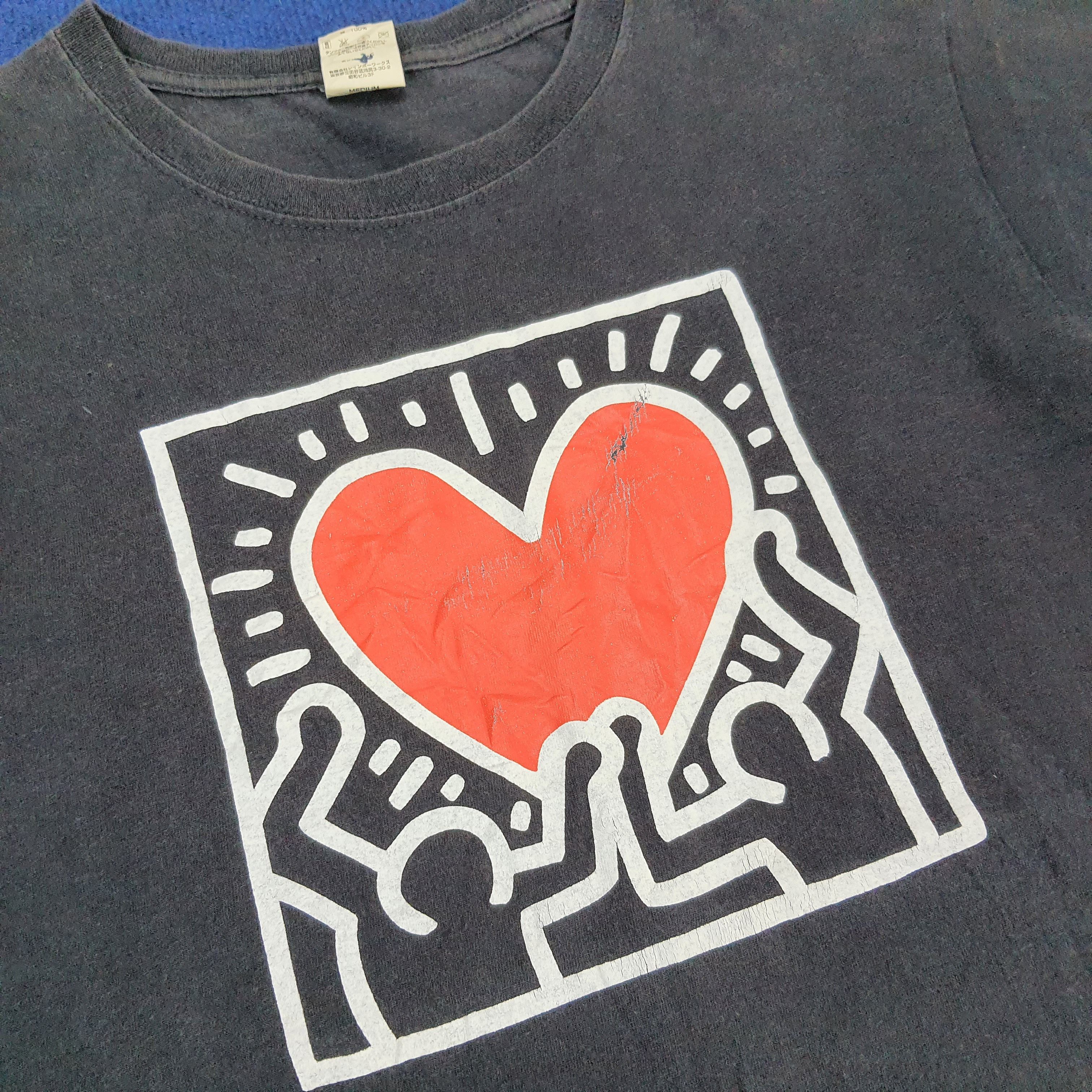 Keith Haring × Vintage Vintage Keith Haring Streetwear T-shirt Size US M / EU 48-50 / 2 - 2 Thumbnail