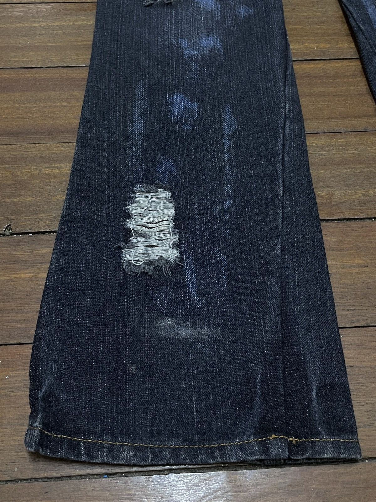 Le Grande Bleu (L.G.B.) Very Rare Vintage Brand Sexpot Revenge Flared Jeans 1990s Size US 31 - 7 Thumbnail