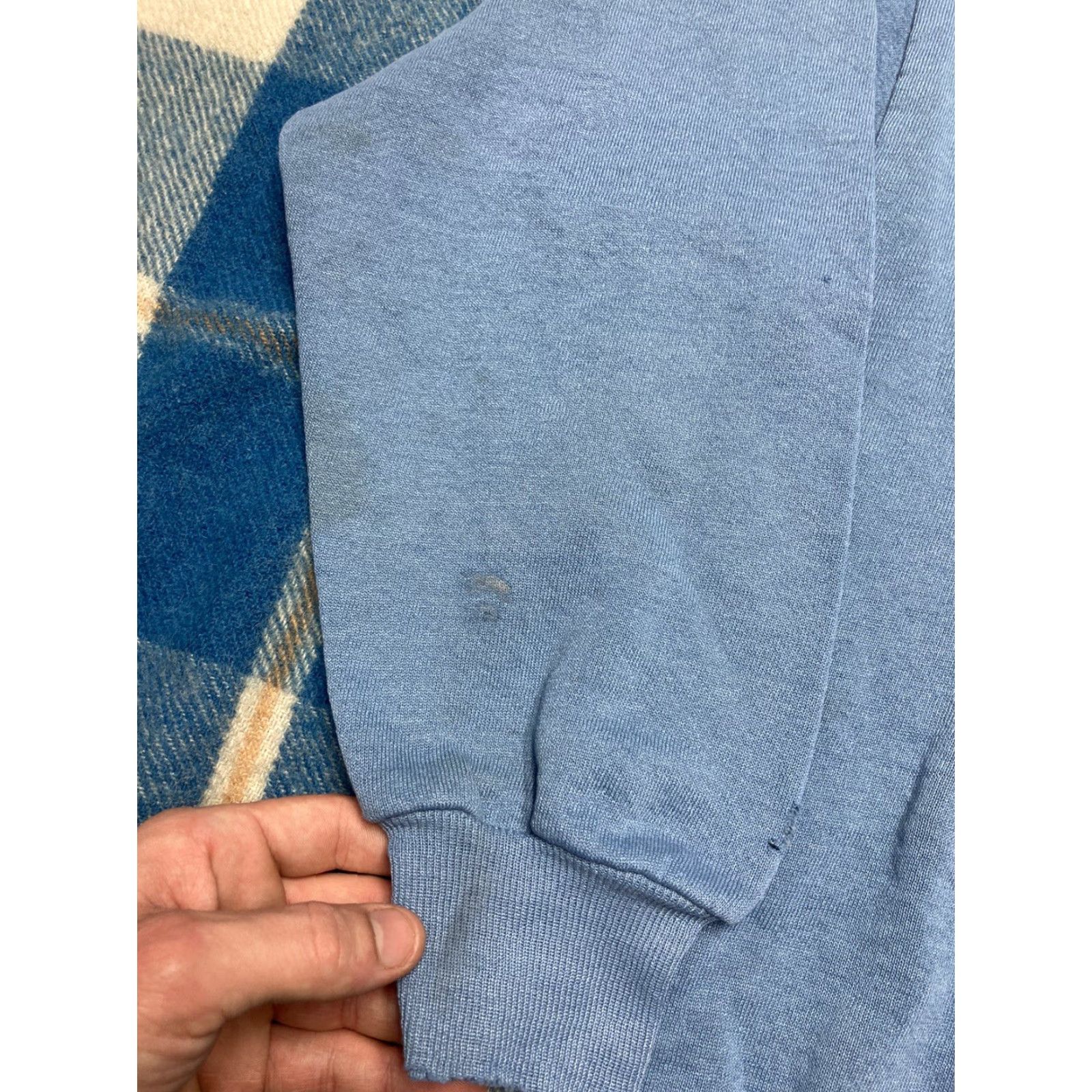 Vintage VINTAGE Morning Sun Sweatshirt Crew Neck Women Large Blue 90s Birds Farm Autumn Pullover Size L / US 10 / IT 46 - 4 Thumbnail
