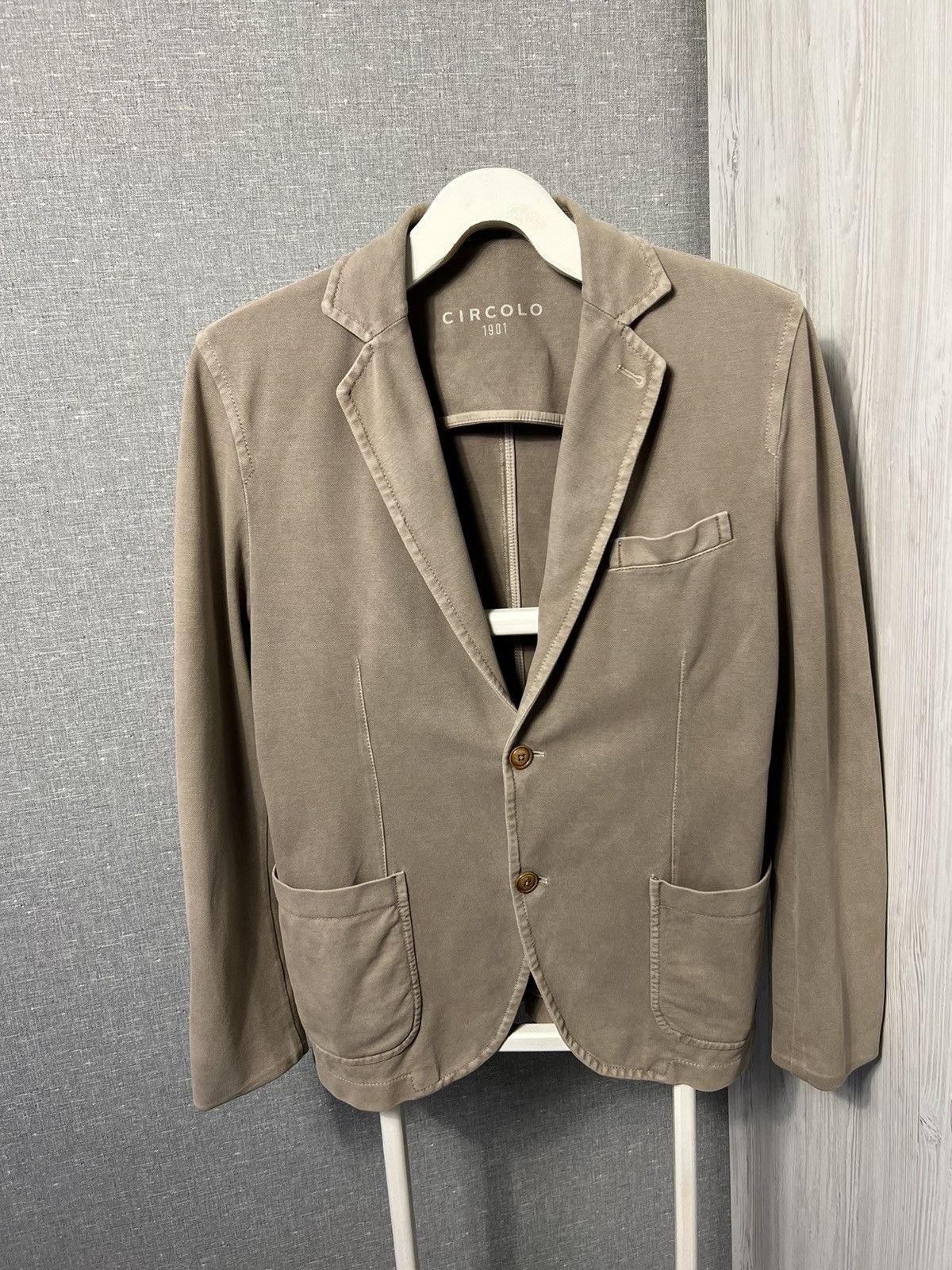 Circolo 1901 Circolo 1901 Proudly Easy Blazer Jacket Cotton & Lycra Size 40R - 1 Thumbnail