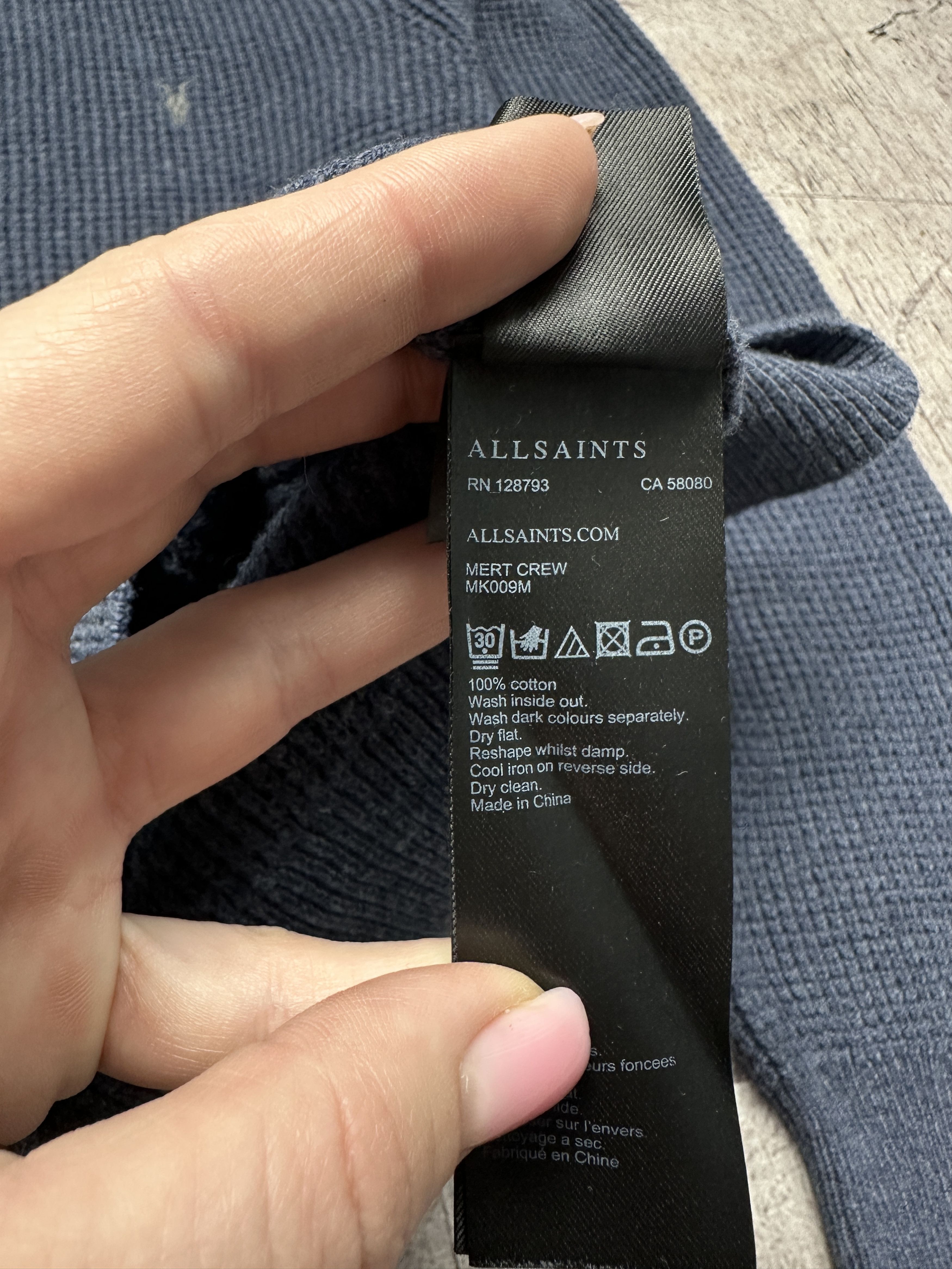Allsaints Allsaints Mens Mert Crew Neck Sweater Size US M / EU 48-50 / 2 - 6 Thumbnail