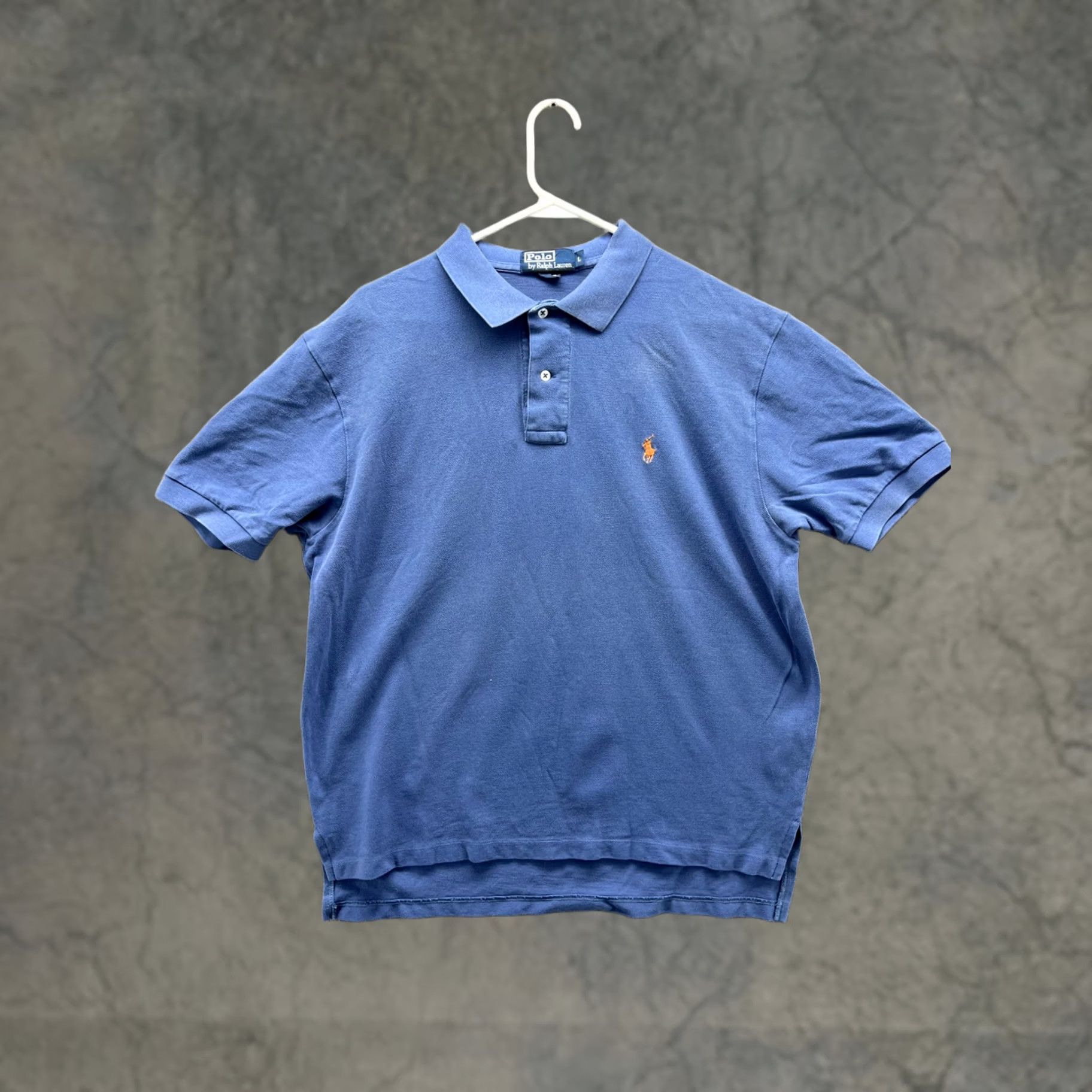 Polo Ralph Lauren Polo By Ralph Lauren Polo Shirt Mens L Blue Solid Pony Logo Pique Casual Size US L / EU 52-54 / 3 - 1 Thumbnail