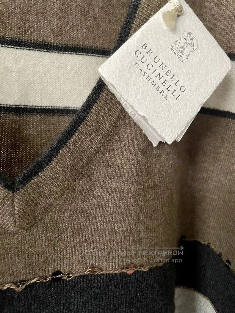 Brunello Cucinelli Brunello Cucinelli Beaded Cashmere Sweater. Size US M / EU 48-50 / 2 - 3 Thumbnail