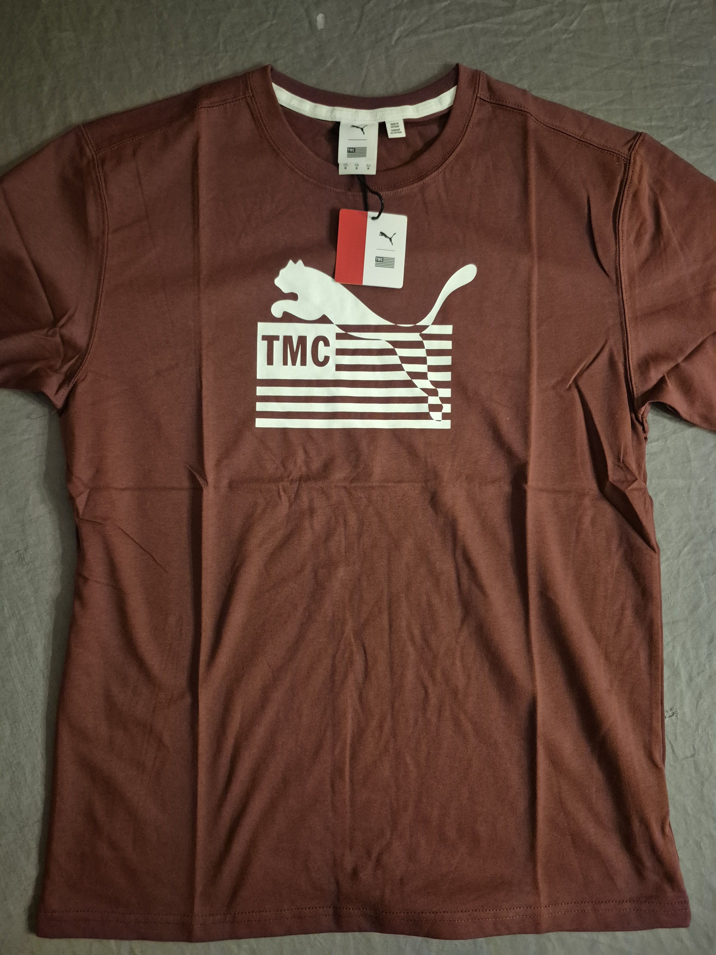Puma Puma x TMC Burgundy Medium Tee Shirt Size Medium Size US M / EU 48-50 / 2 - 2 Thumbnail