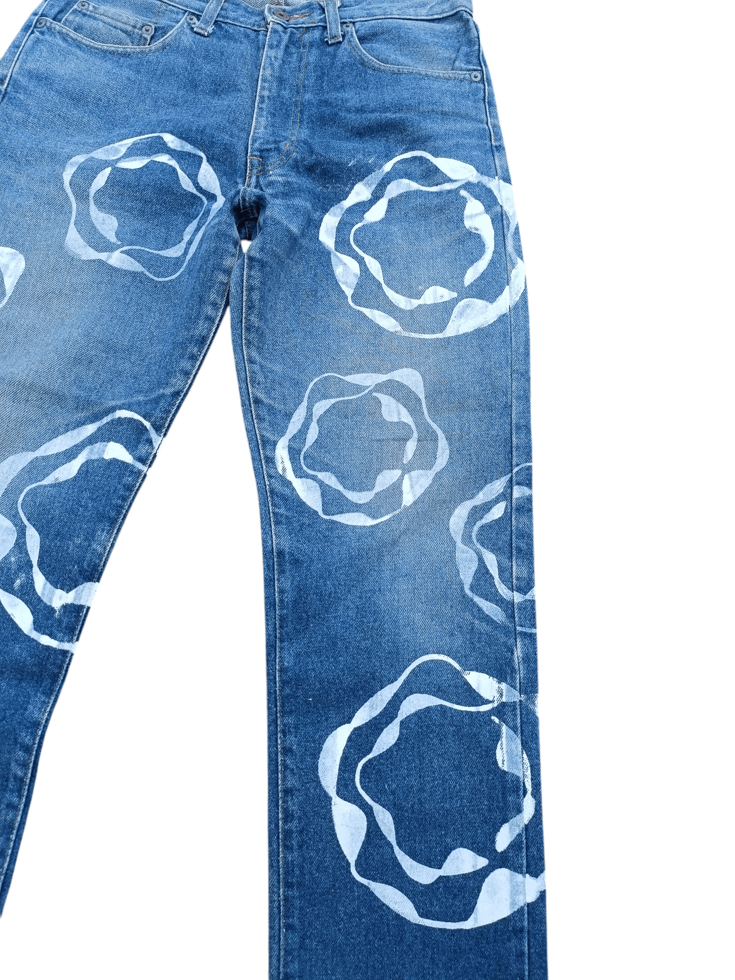 Hysteric Glamour Japan 🇯🇵 Liberto Big Tears Paint Design Denim Size US 30 / EU 46 - 6 Thumbnail
