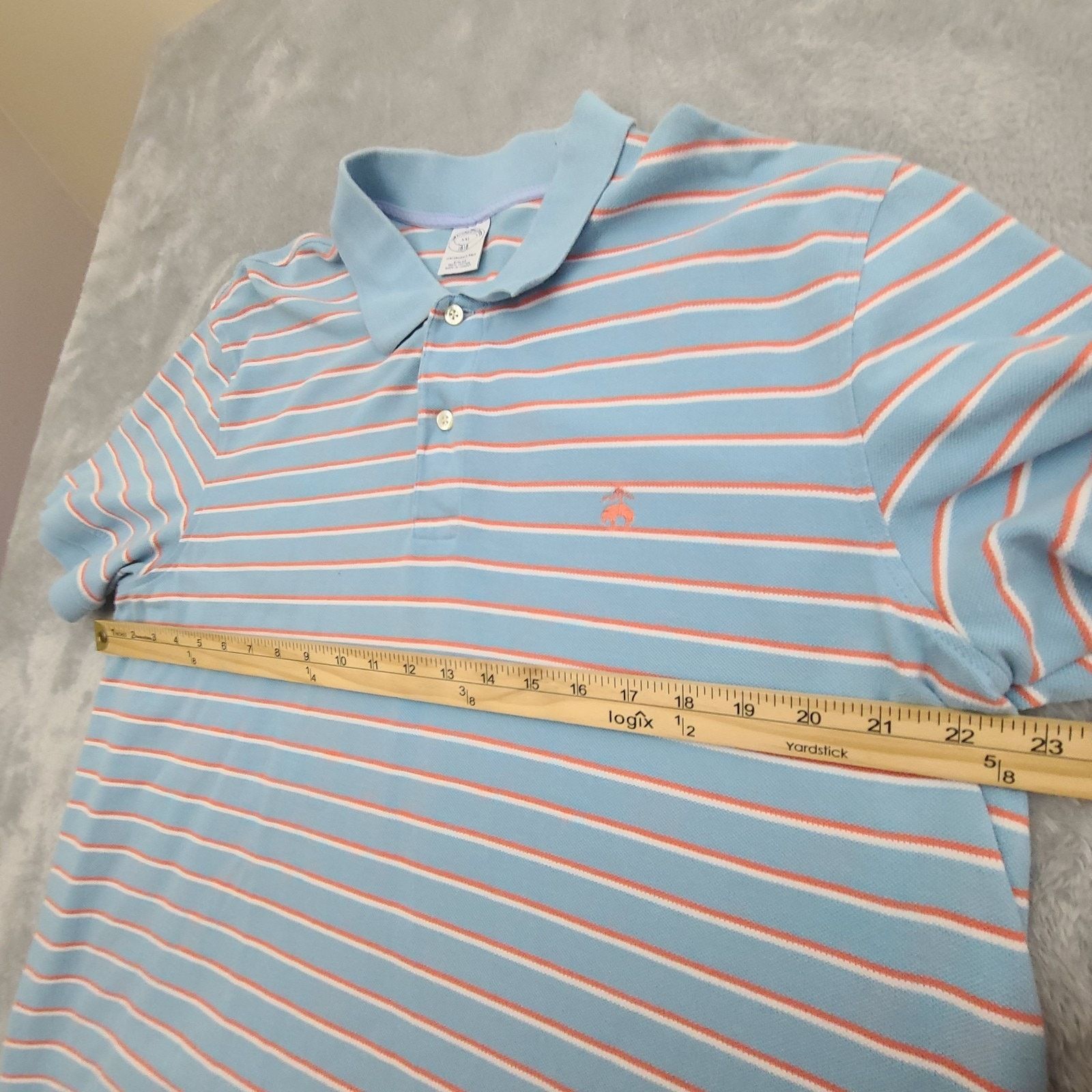 Brooks Brothers Brooks Brothers Pique Mens 2X-Large Polo Shirt Slim Fit Size US XXL / EU 58 / 5 - 4 Thumbnail