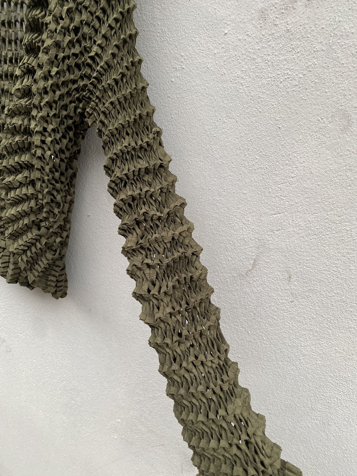 Hiroko Koshino Homme 💥Archived💥 HIROKO KOSHINO Pleated 3D Mesh Knit Spider Web Size S / US 4 / IT 40 - 7 Thumbnail