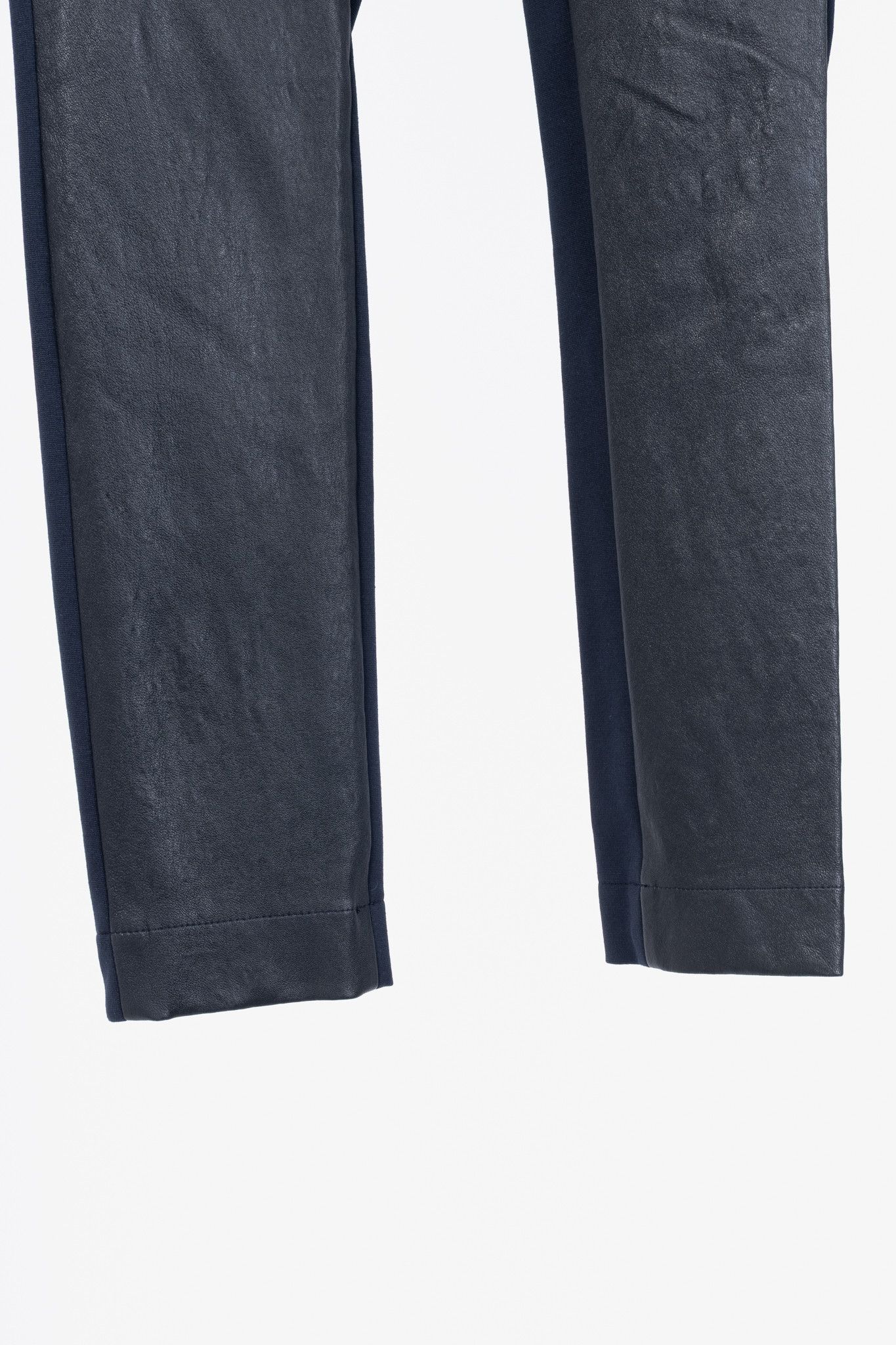 Akris Akris Punto Navy Leather & Ponte Combo Leggings Size 27" / US 4 / IT 40 - 6 Thumbnail