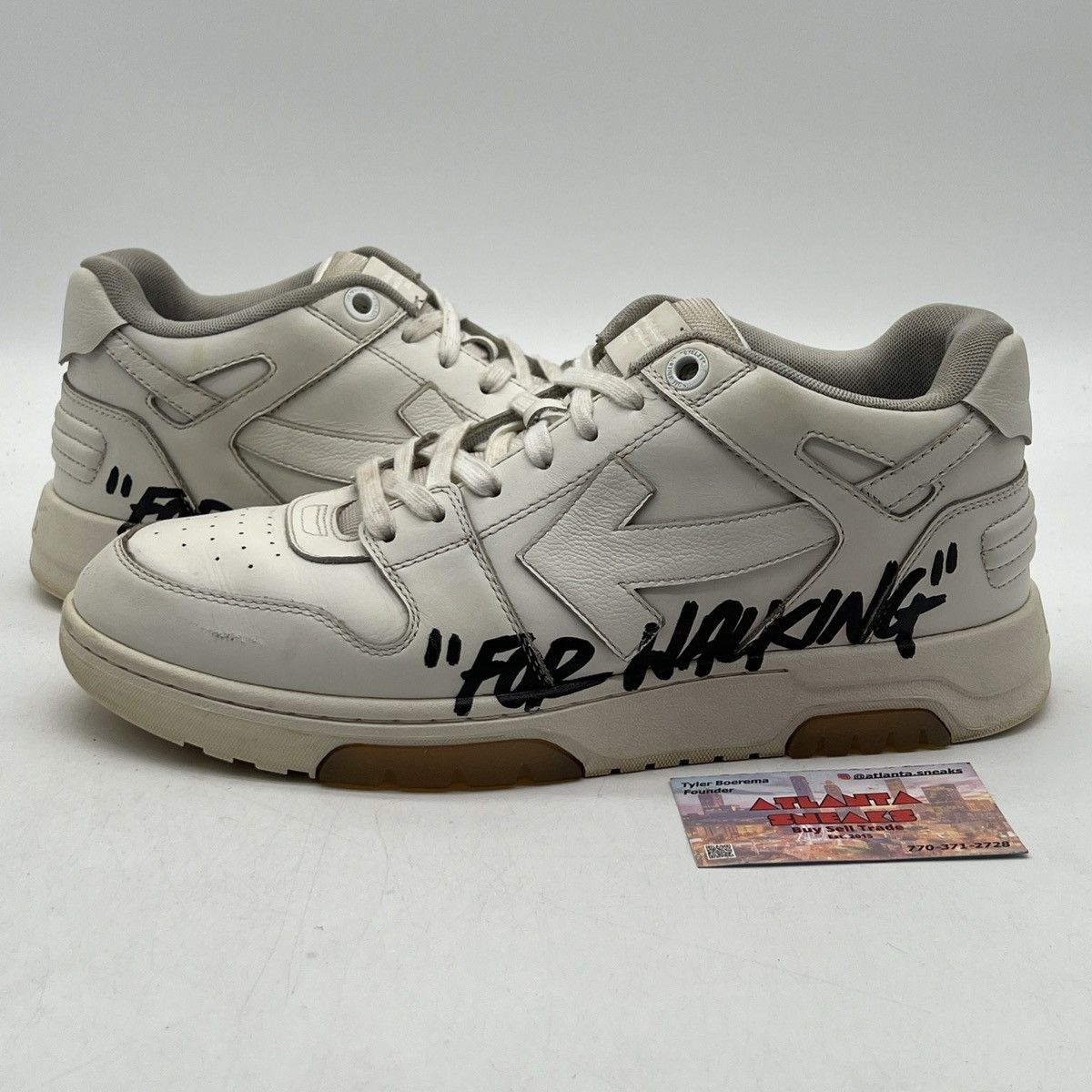 Off-White Off white out of office for walking white black Size US 11 / EU 44 - 1 Thumbnail
