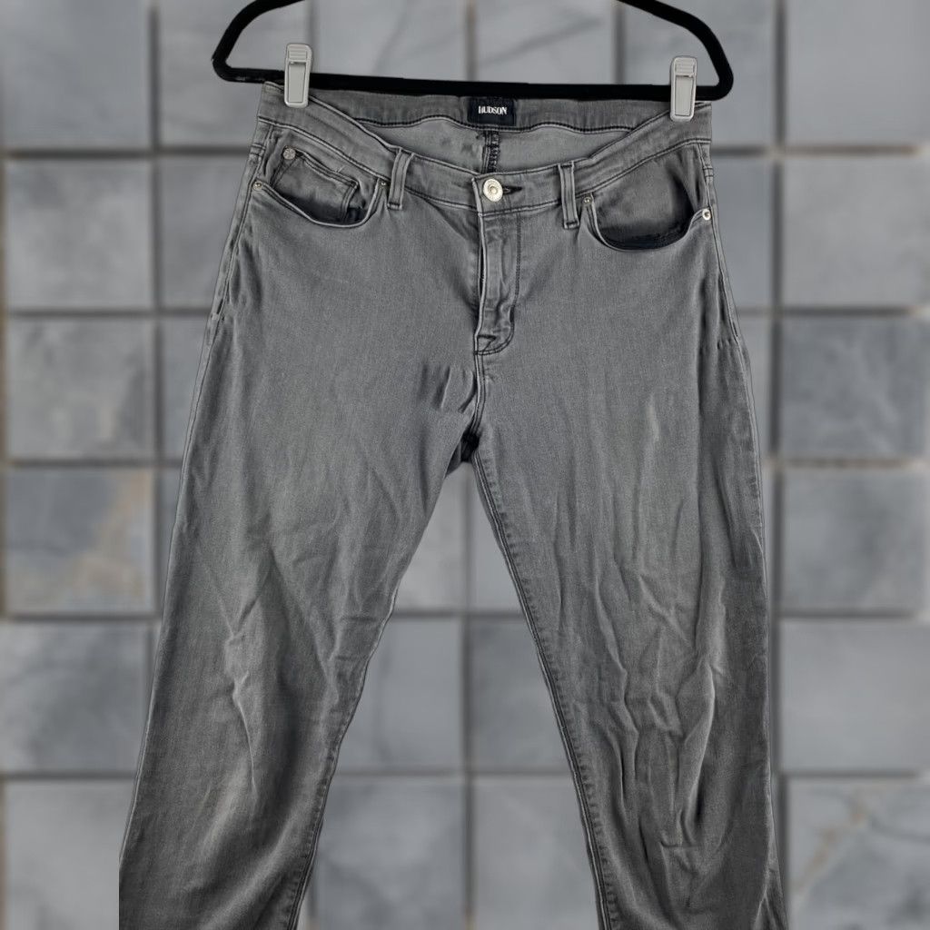 Hudson Hudson Jeans Womens 30 Gray Skinny Ankle Stretch Denim Dark Wash Casual Jeans Size 30" / US 8 / IT 44 - 1 Thumbnail