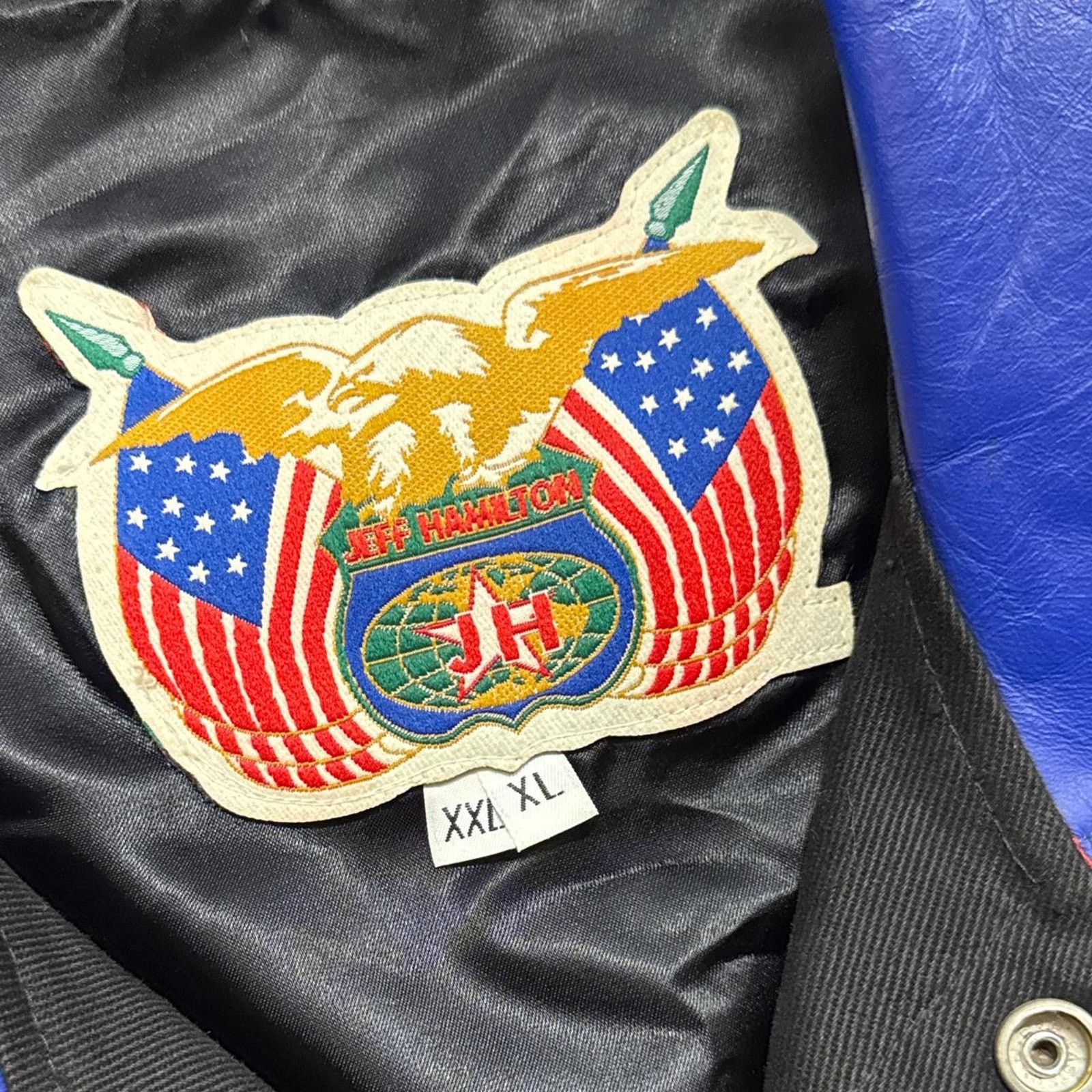 Jeff Hamilton × Vintage Vintage 90s Jeff Hamilton NFL Players INC Leather Jacket Size US XXL / EU 58 / 5 - 5 Thumbnail